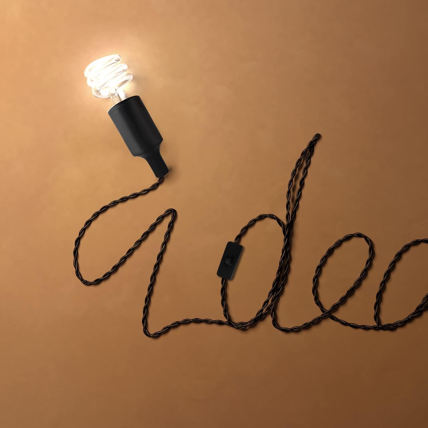 Kit de Luz Colgante Industrial E26 E27 2 Paquetes 3 Metros Blanco