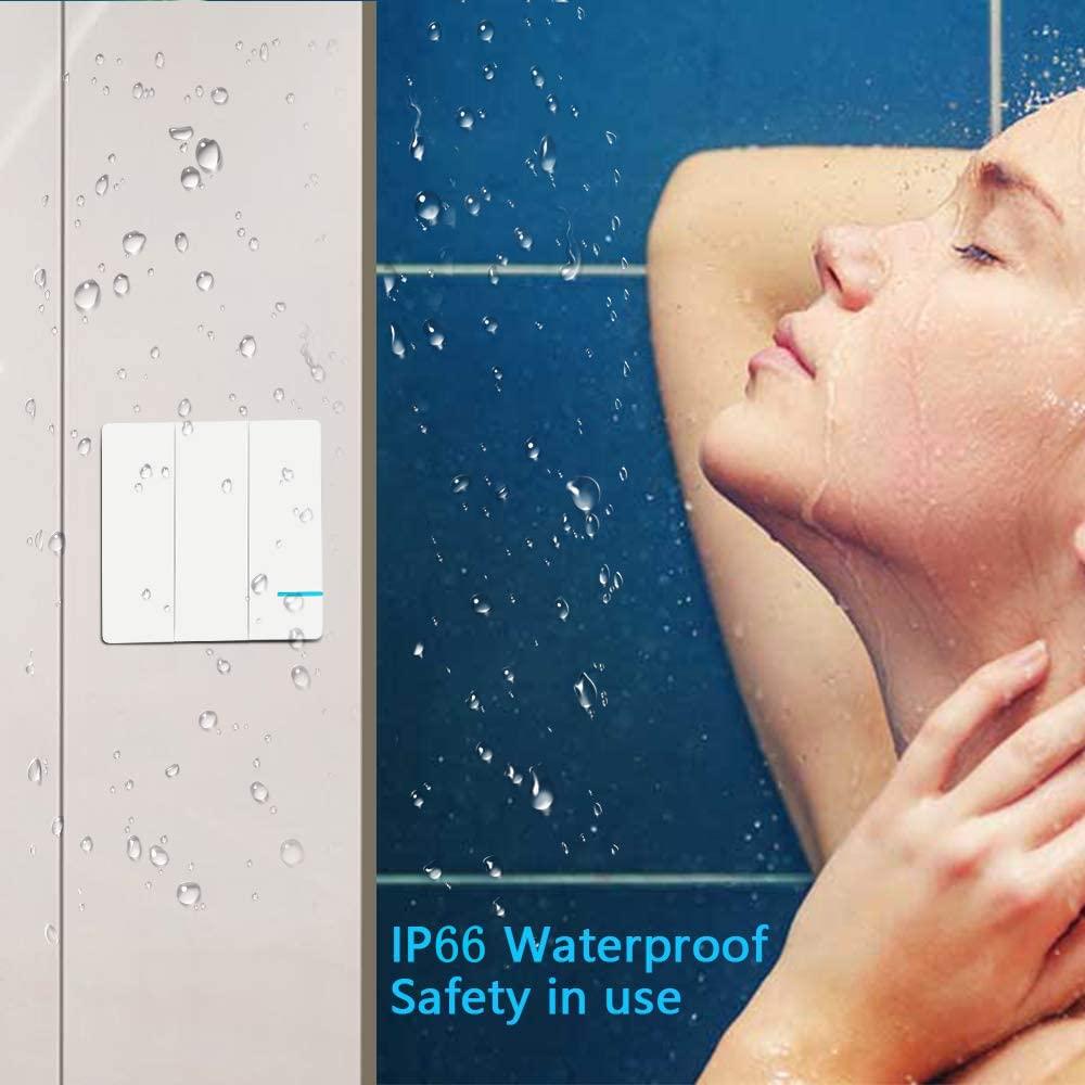 Interruptor de Luz Inalámbrico Thinkbee 3 Gang IP66 1000W