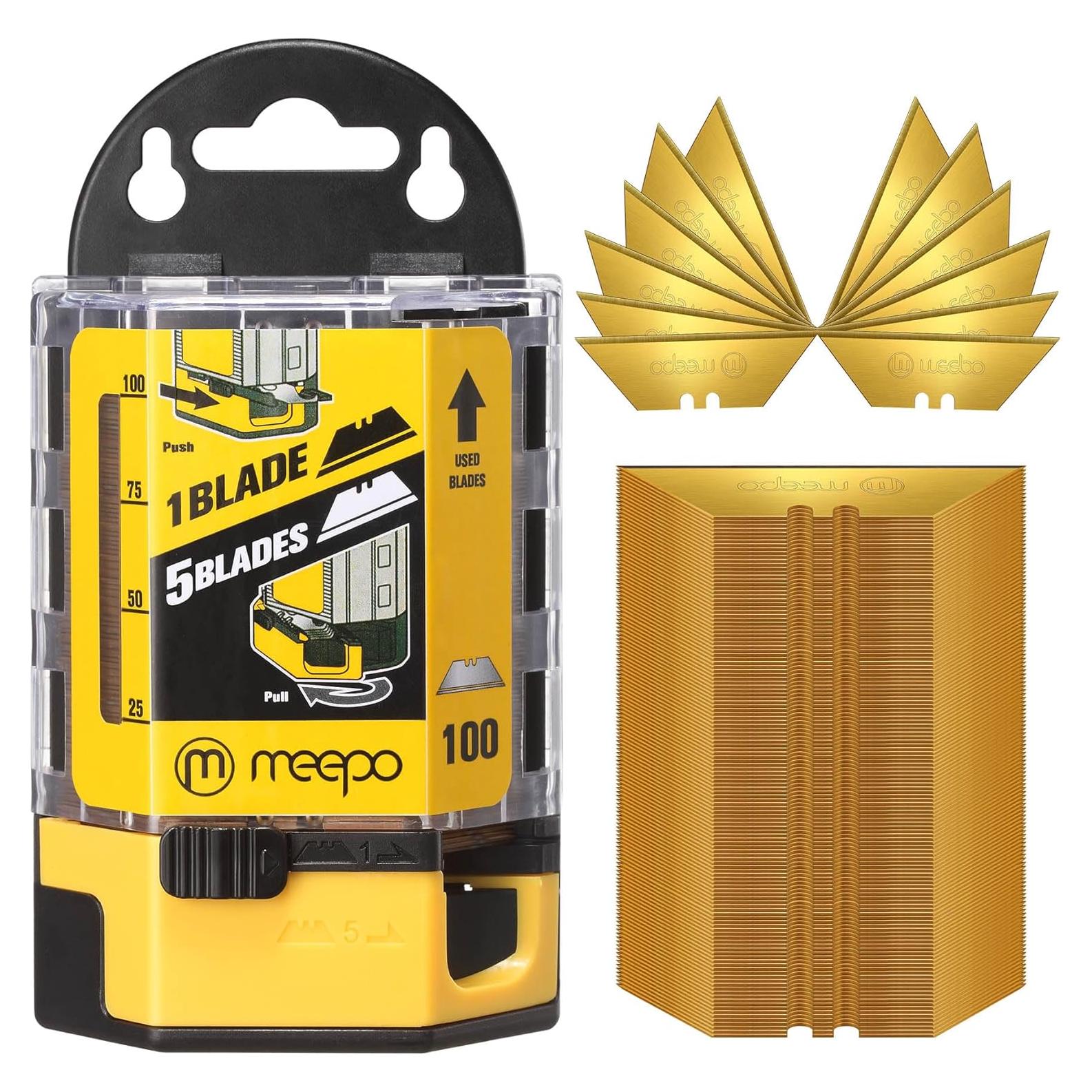 Hojas de Cuchillo Utilitario M MEEPO SK-2 Titanio 100 Unidades