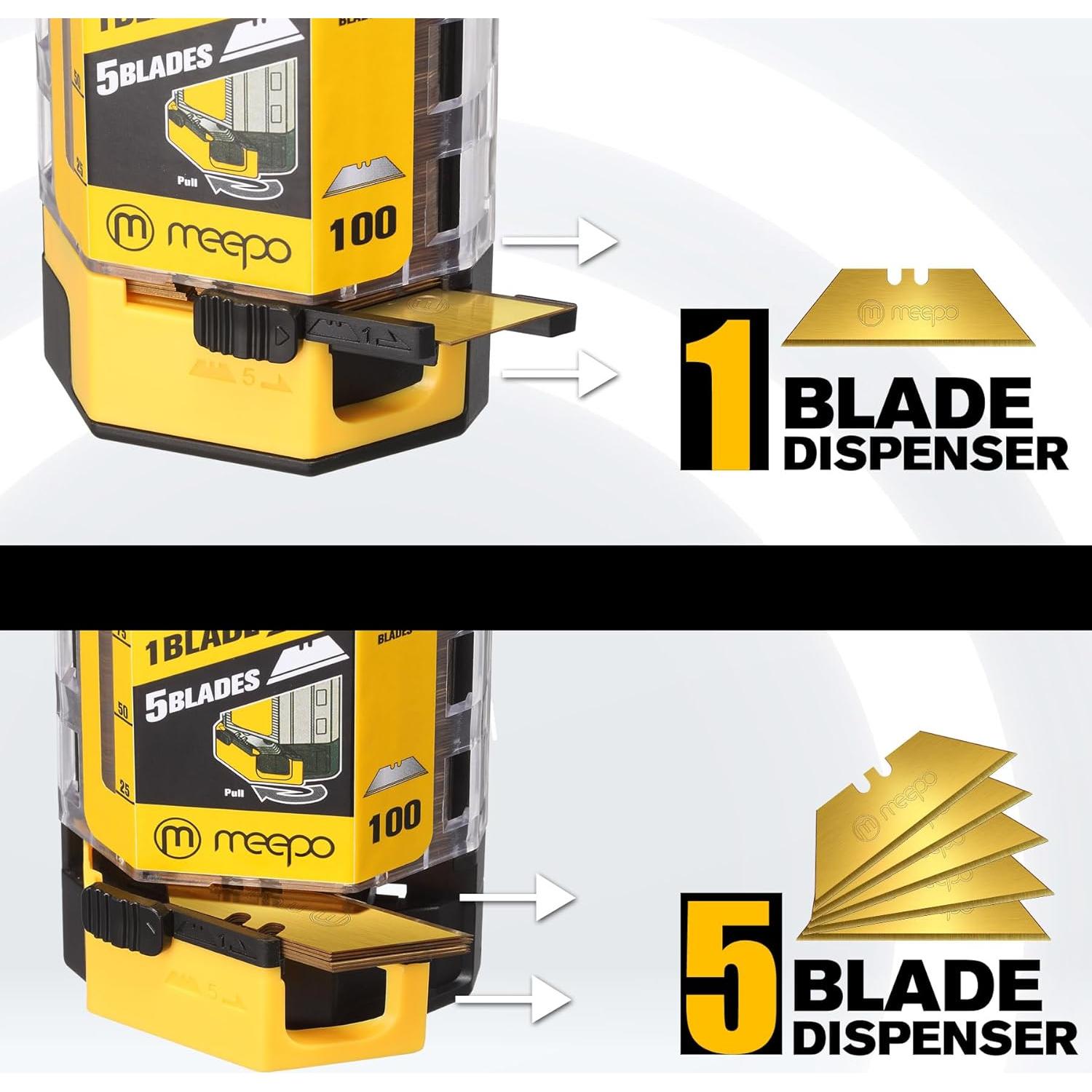 Hojas de Cuchillo Utilitario M MEEPO SK-2 Titanio 100 Unidades