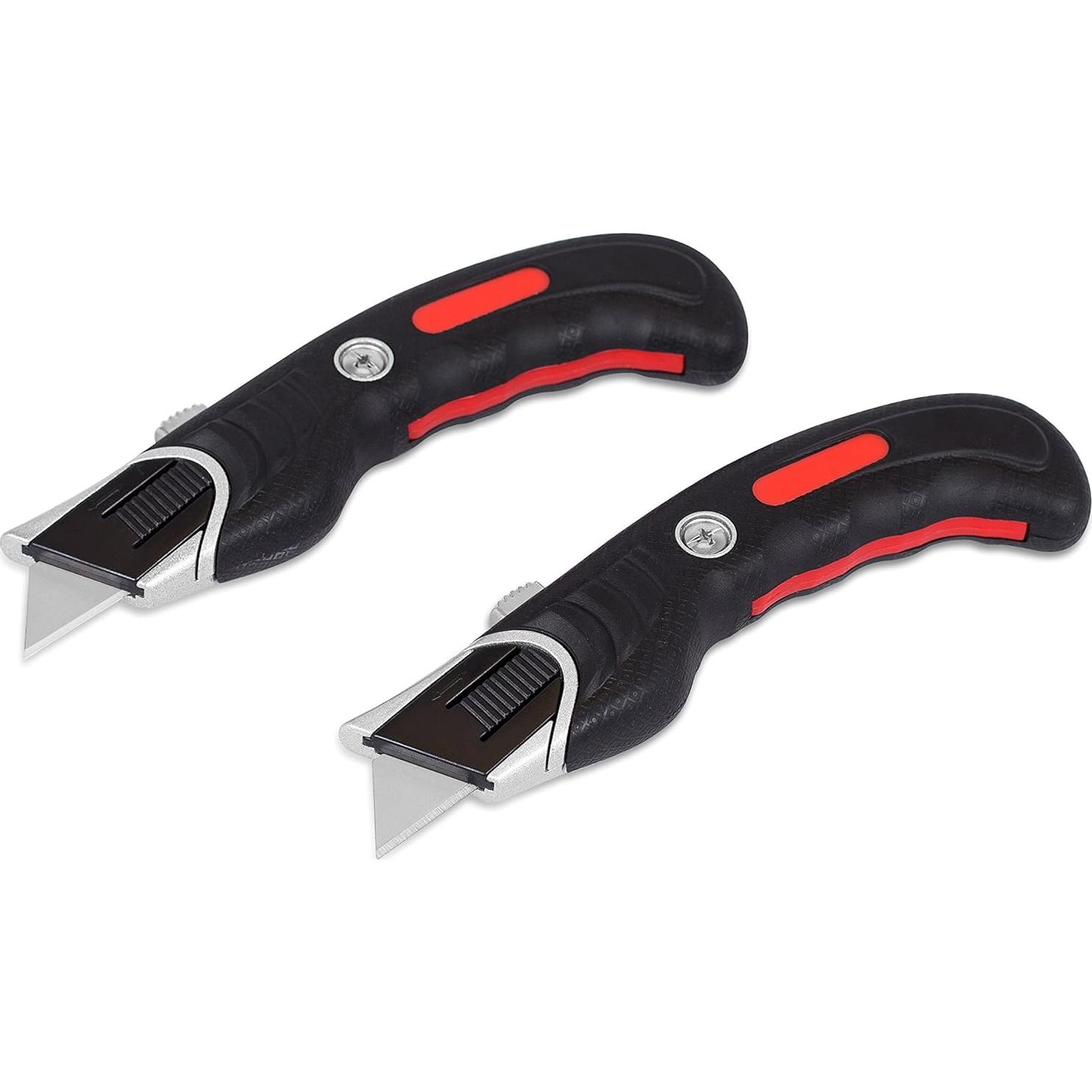 Juego de Cuchillos Utilitarios Ergonómicos Mejor de Internet - 2 Cuchillos y 3 Cuchillas Extra