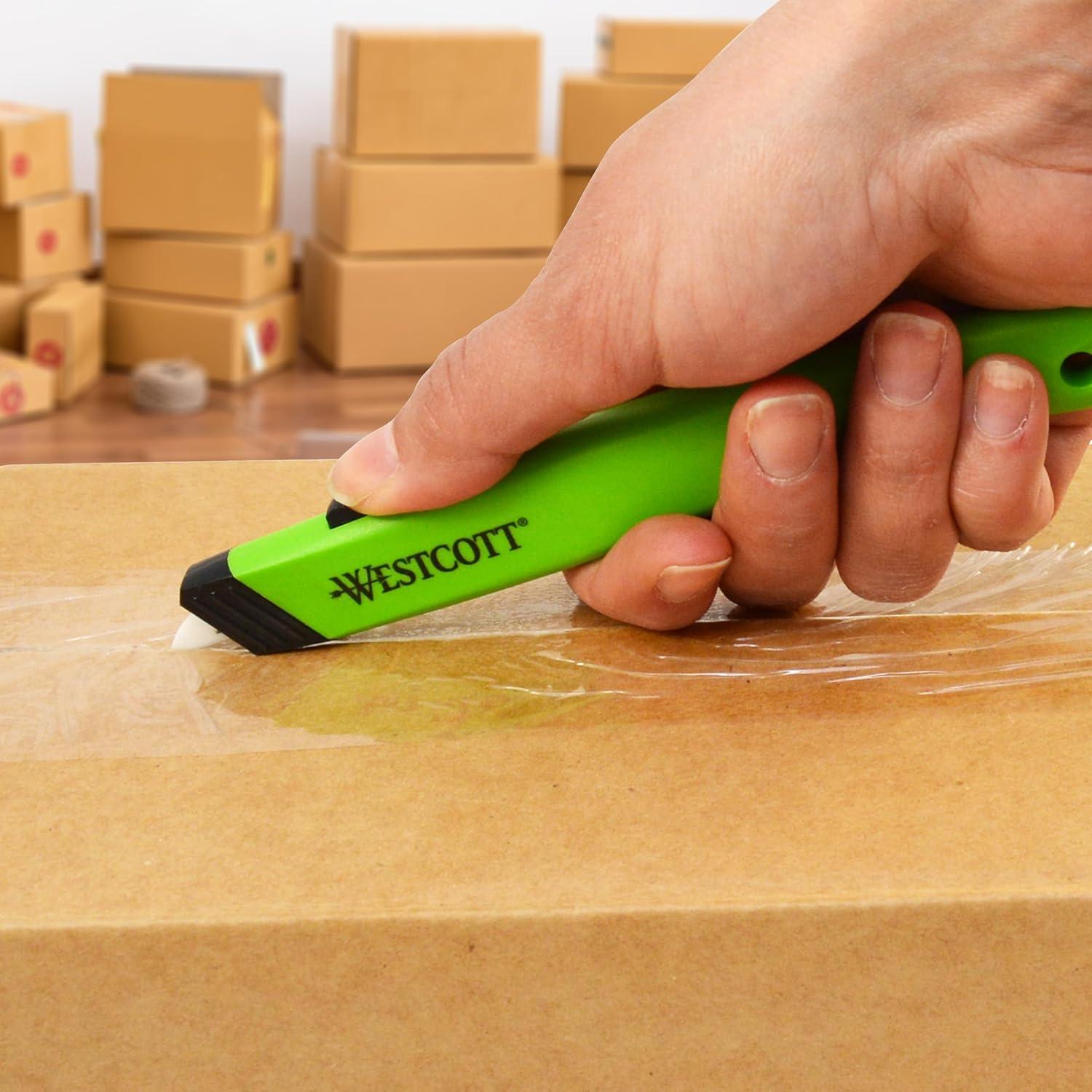 Cortador de Cajas Retráctil de Cerámica Westcott 16475 Verde