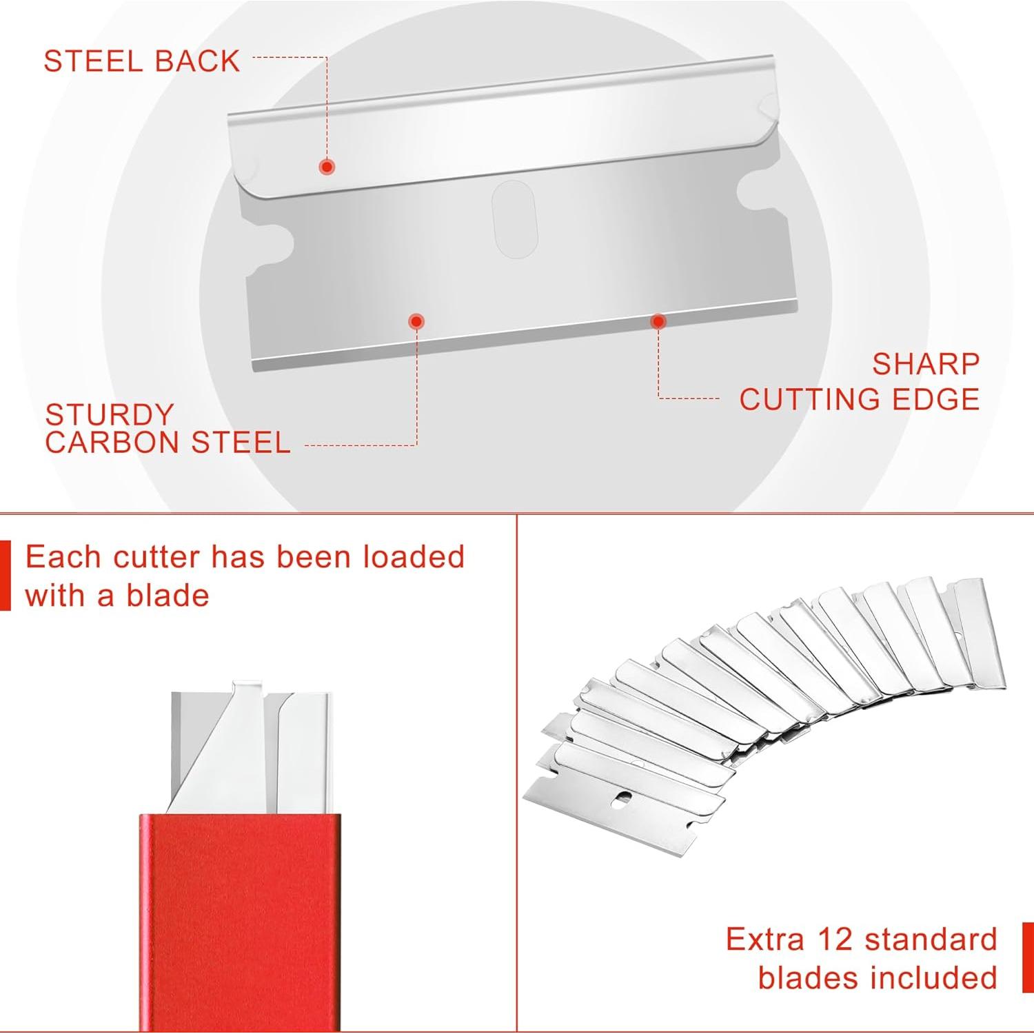 Cuchillo Cortador Retráctil WORKPRO con 12 Cuchillas Extra