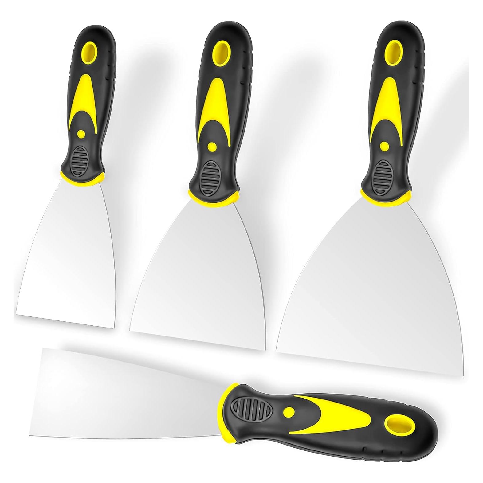 Juego de Espátulas Beyotool 4 Piezas Acero Inoxidable 2-5 cm