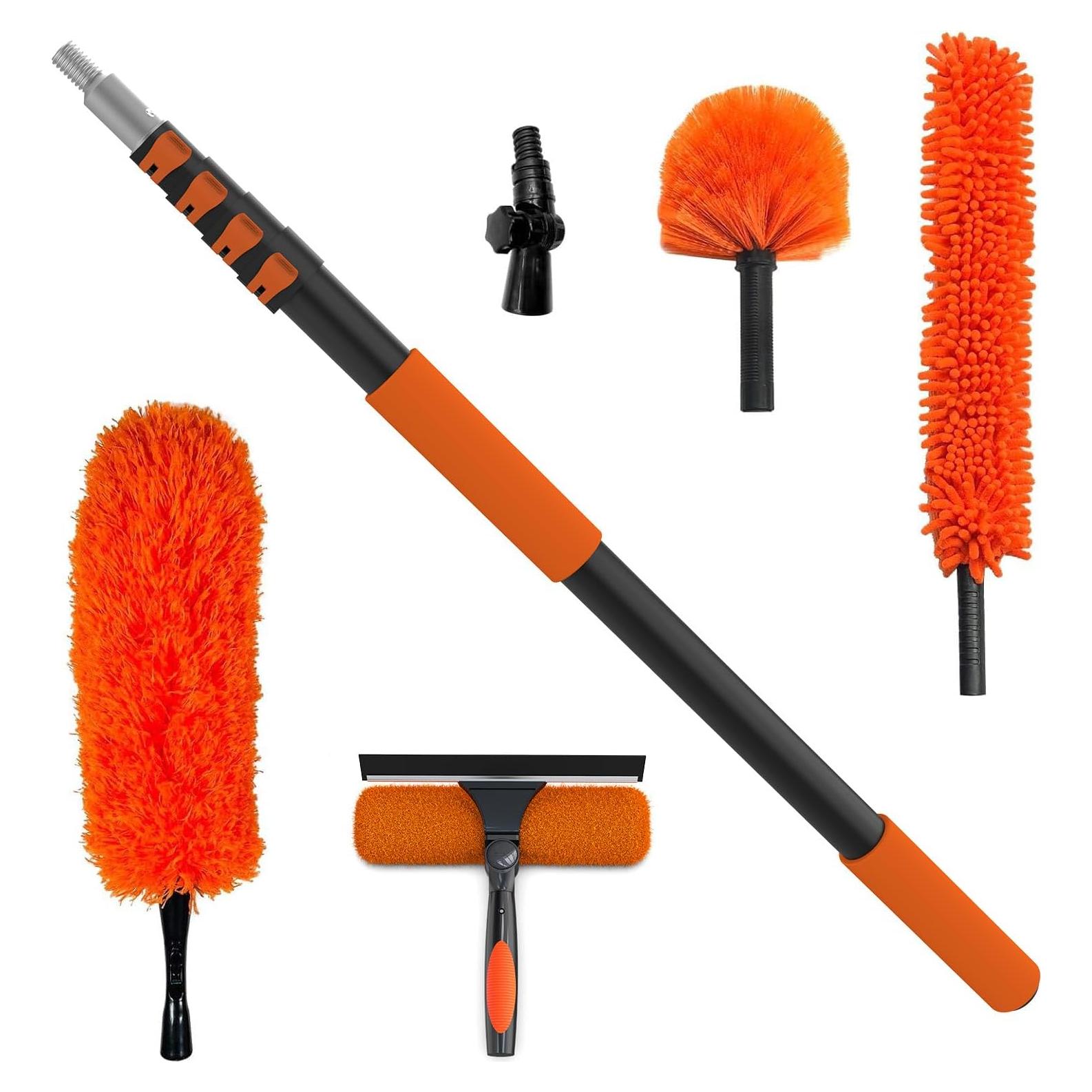 Kit de limpieza Buyplus 6 m, plumero extensible y limpiador de ventanas