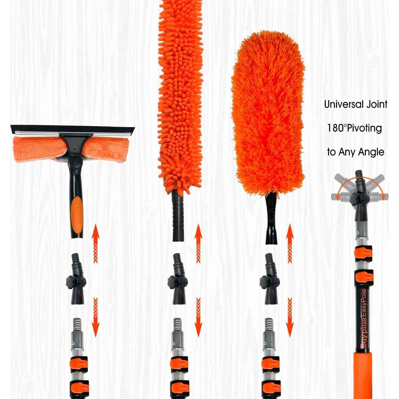 Kit de limpieza Buyplus 6 m, plumero extensible y limpiador de ventanas