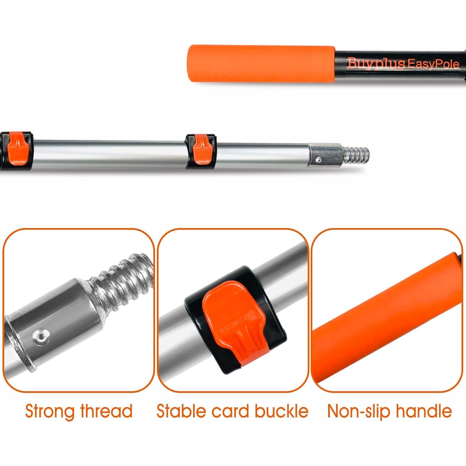 Kit de limpieza Buyplus 6 m, plumero extensible y limpiador de ventanas