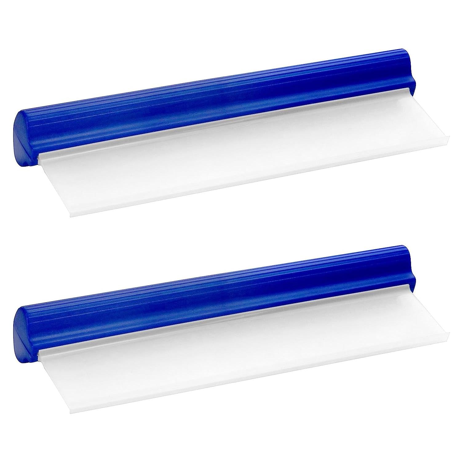 Limpiaparabrisas de Silicona QWORK 30.48 cm 2 Piezas Azul