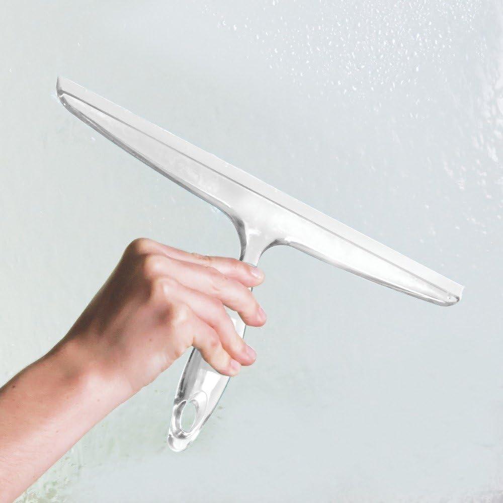 Raspador de Baño iDesign 30.48 cm Transparente con Gancho