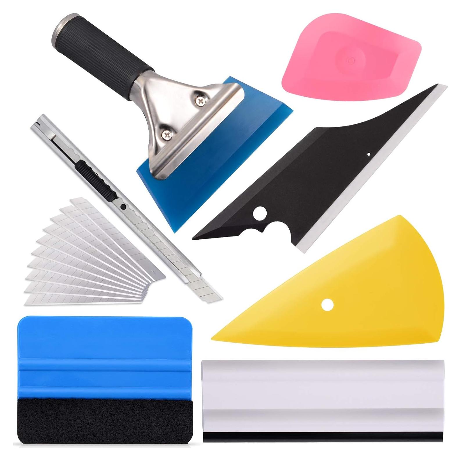 Kit de Herramientas EHDIS para Envoltura de Vinilo y Tinte de Ventanas 7 Piezas