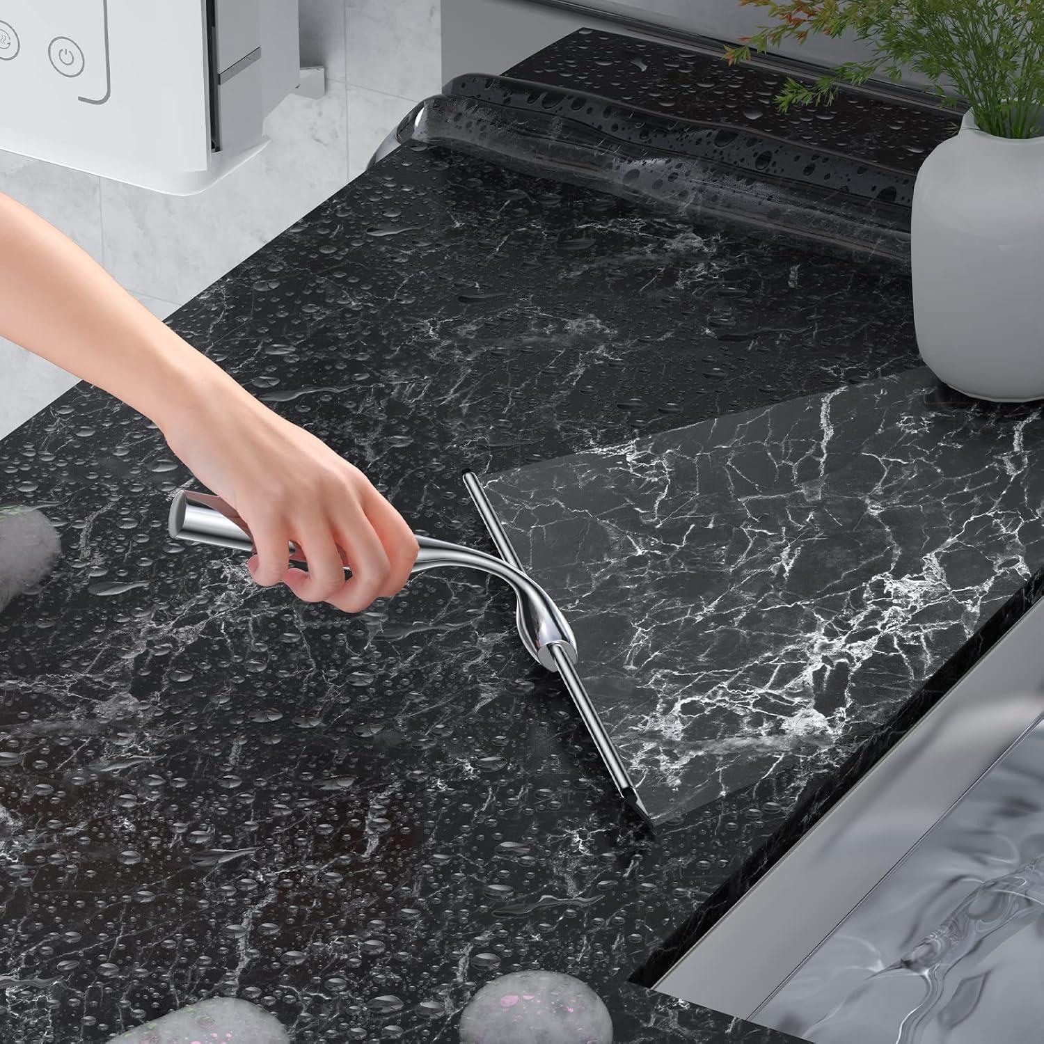 Limpiaparabrisas de Ducha 14" SSTOOHL Acero Inoxidable con Gancho