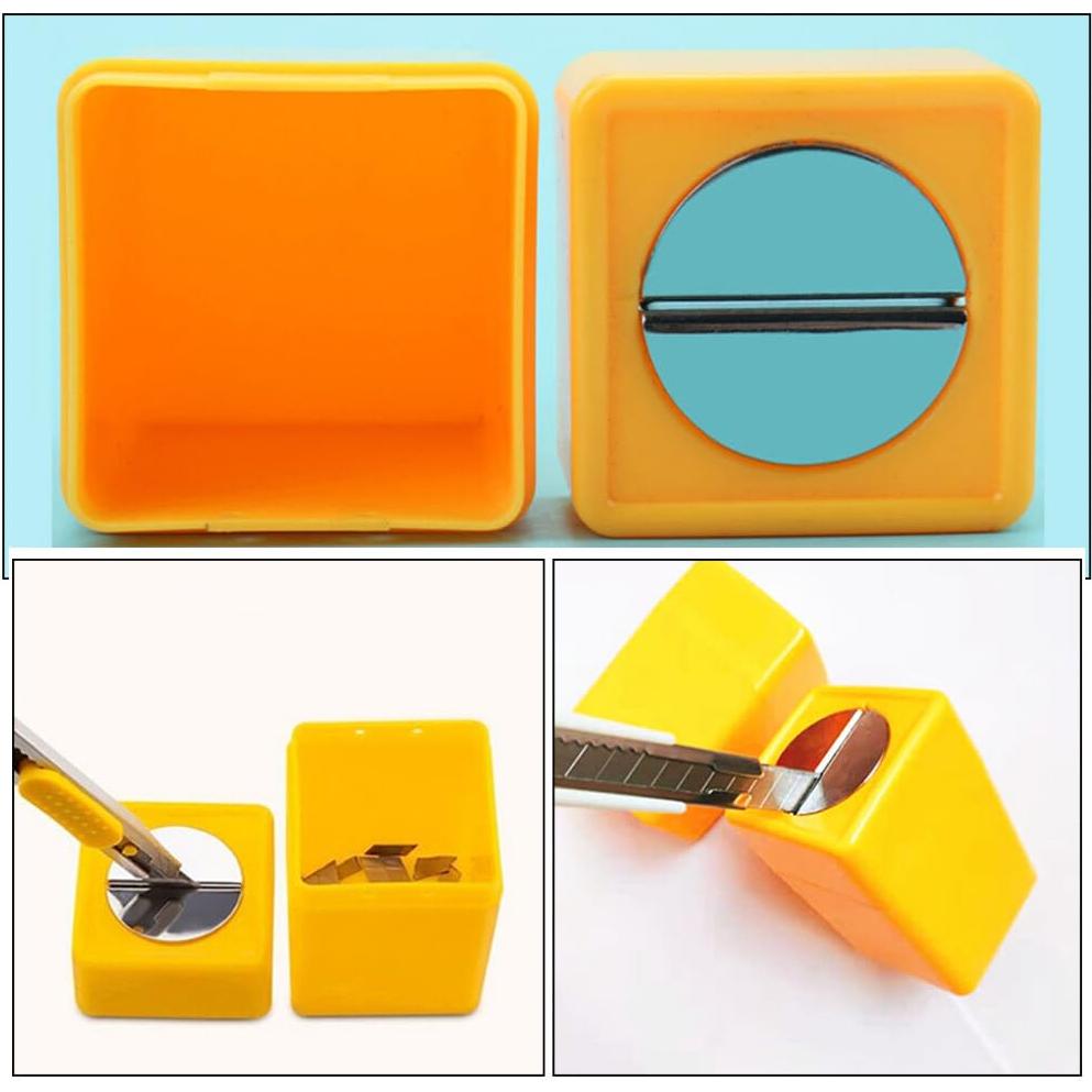 Caja de Almacenamiento de Cuchillas Gadpiparty 2 Pcs Amarilla