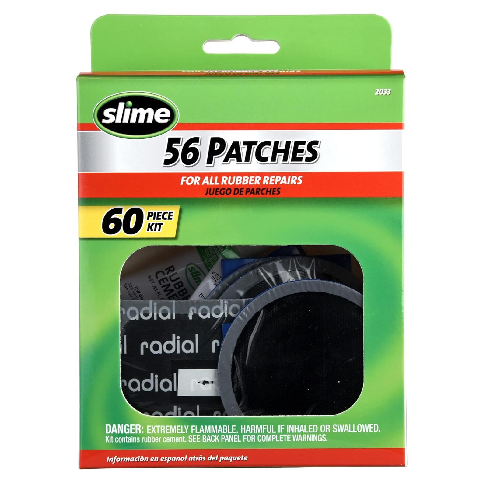 Kit de Parcheo de Neumáticos Slime 2033 - 56 Piezas con Pegamento