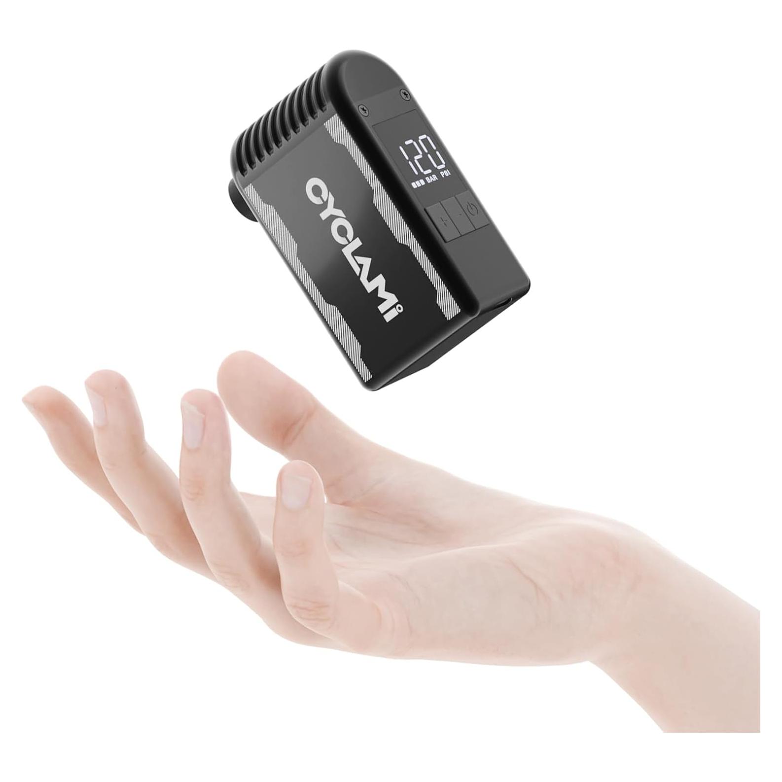 Bomba de Bicicleta Eléctrica CYCLAMI A2S 120PSI con Manómetro