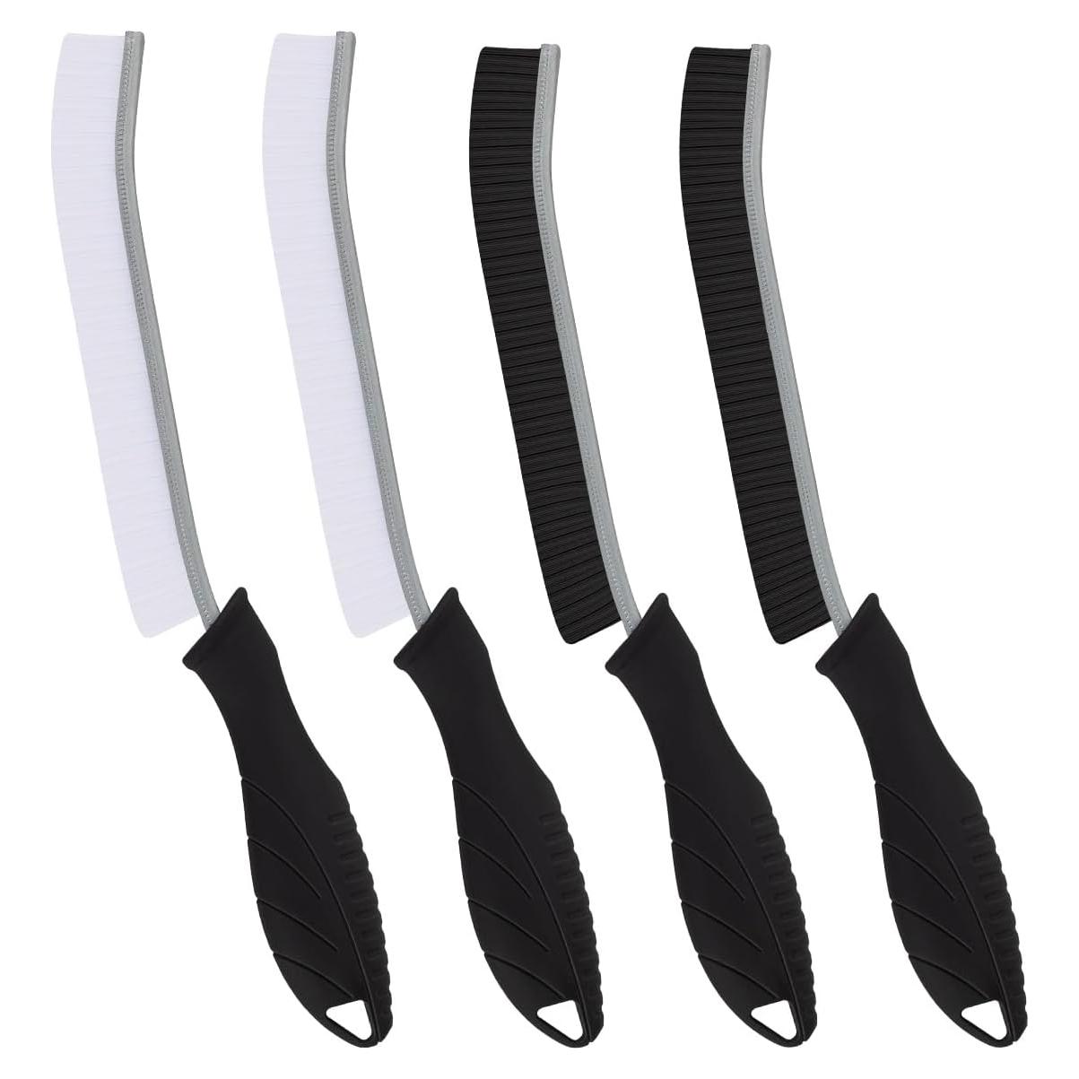 Cepillo de Inodoro TQRR 4 Pcs Negro, Limpieza Profunda y Ergonómico