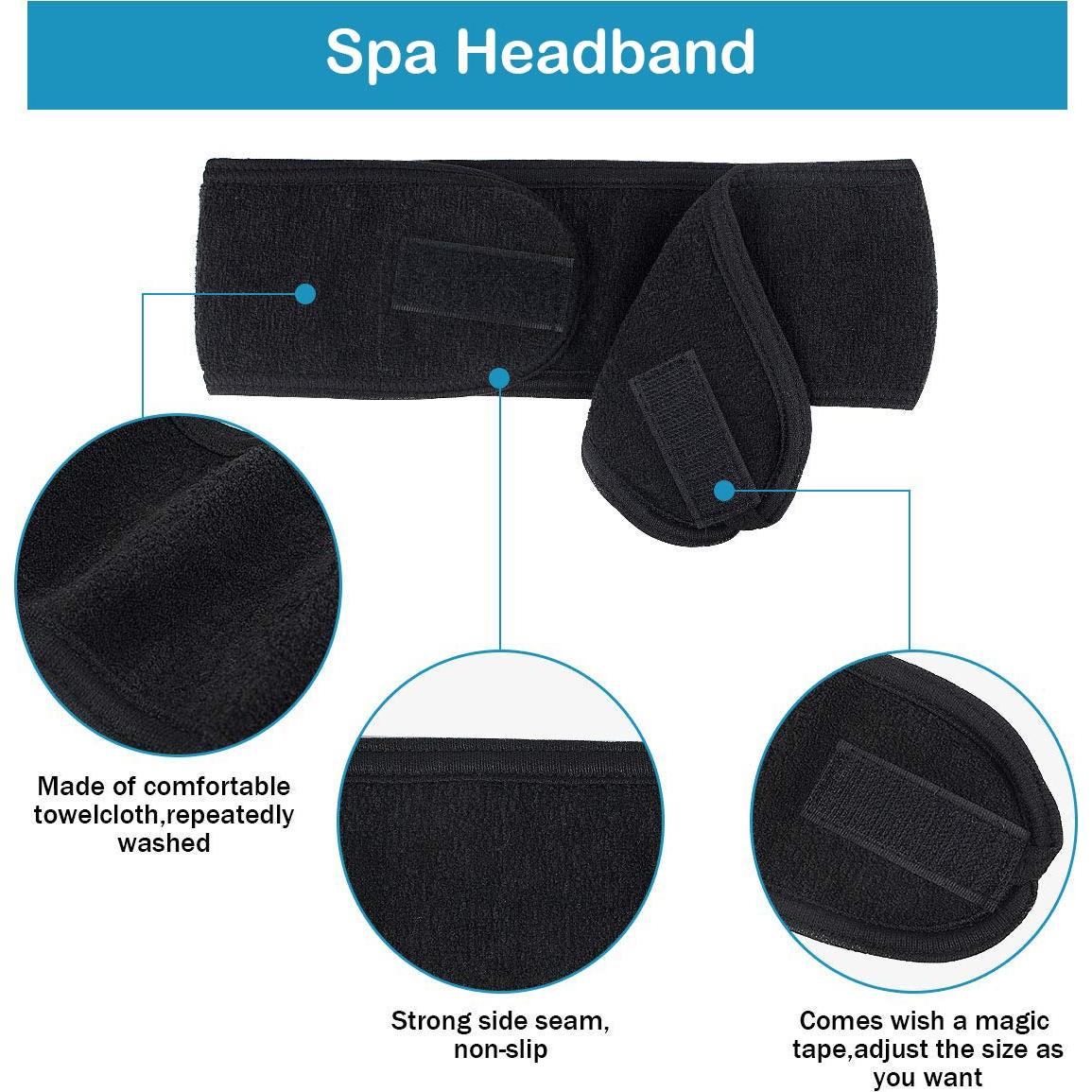 Cinta Facial Spa LADES - Tela Suave Ajustable para Maquillaje