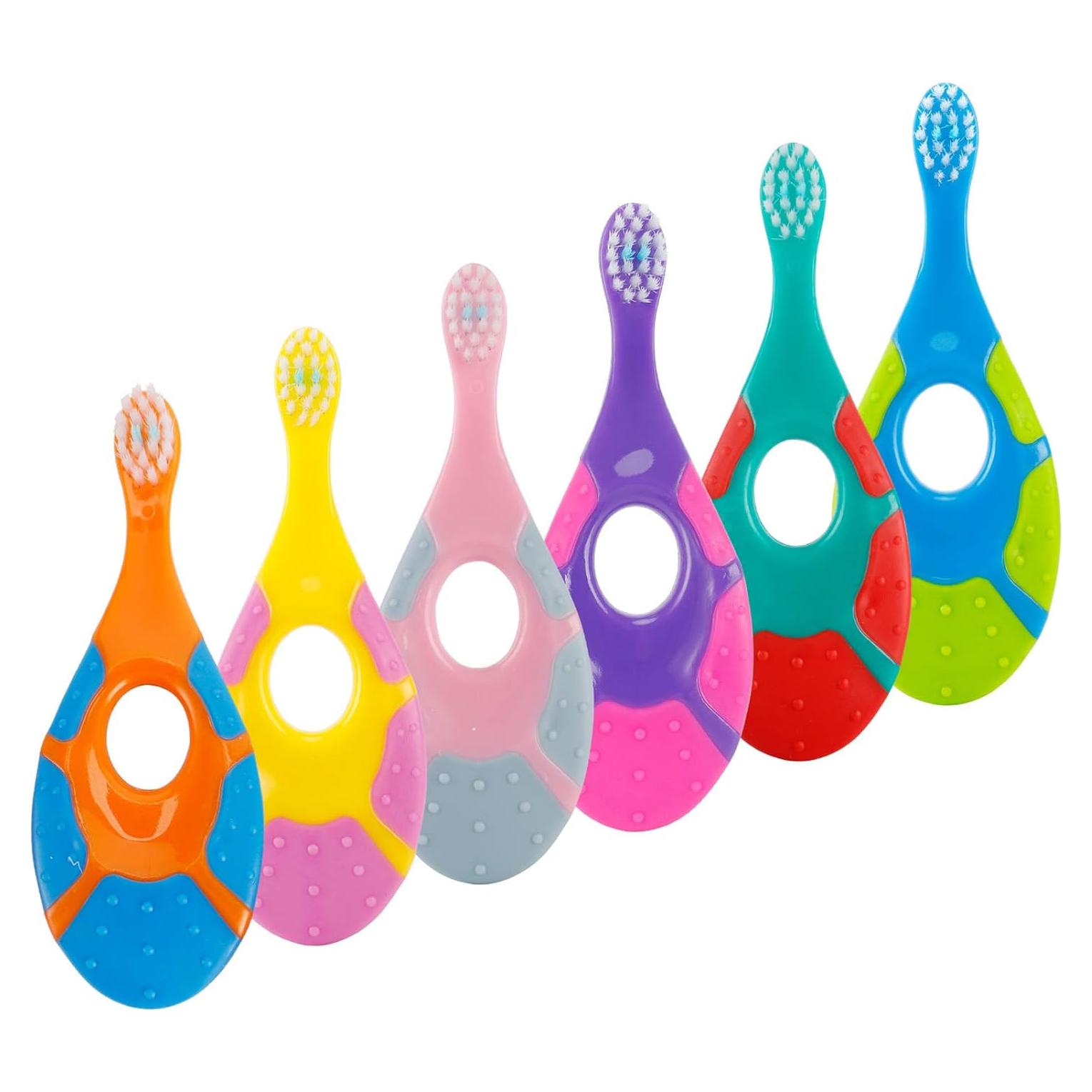 Cepillo de Dientes Slotic para Bebés 0-2 Años - 6 Unidades