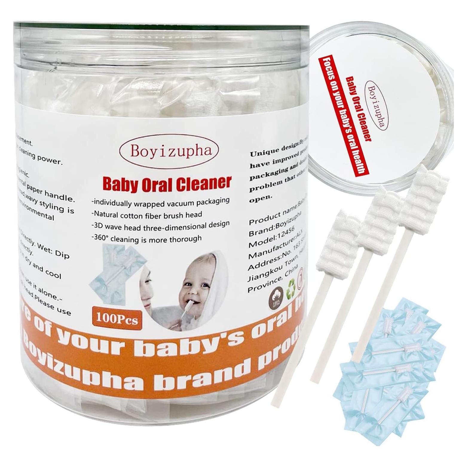 100 Cepillos de Dientes Desechables Bebés ALX 0-36 Meses