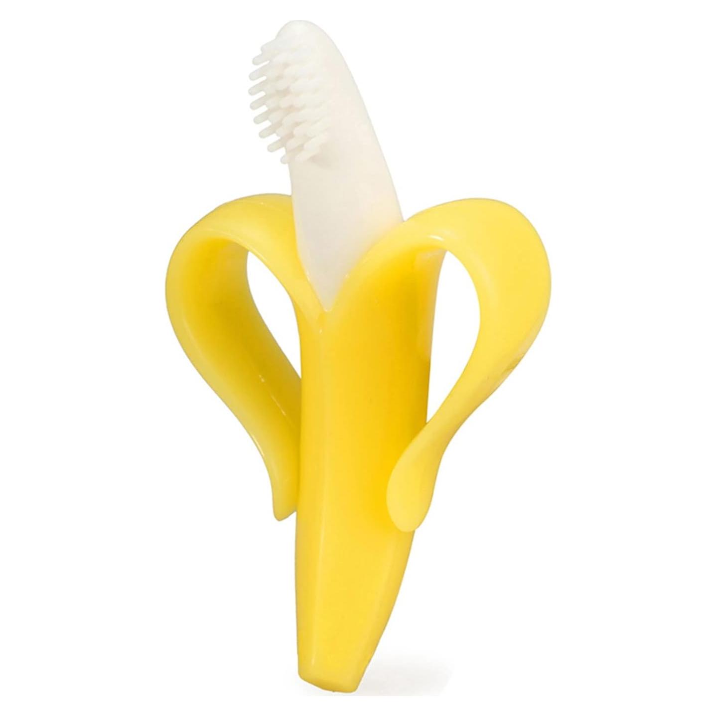 Cepillo de Dientes Suave de Silicona Plátano Dupad 3+ Meses