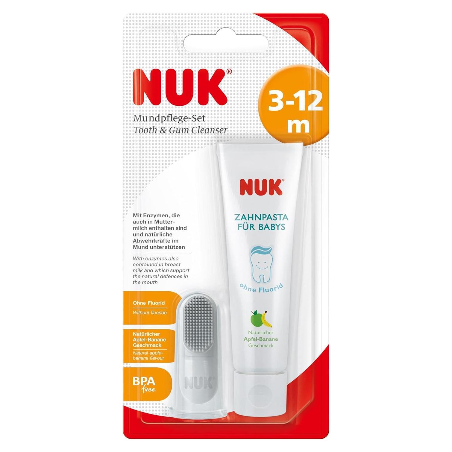 Set de Cuidado Oral NUK 10256396 Pasta y Cepillo para Bebés