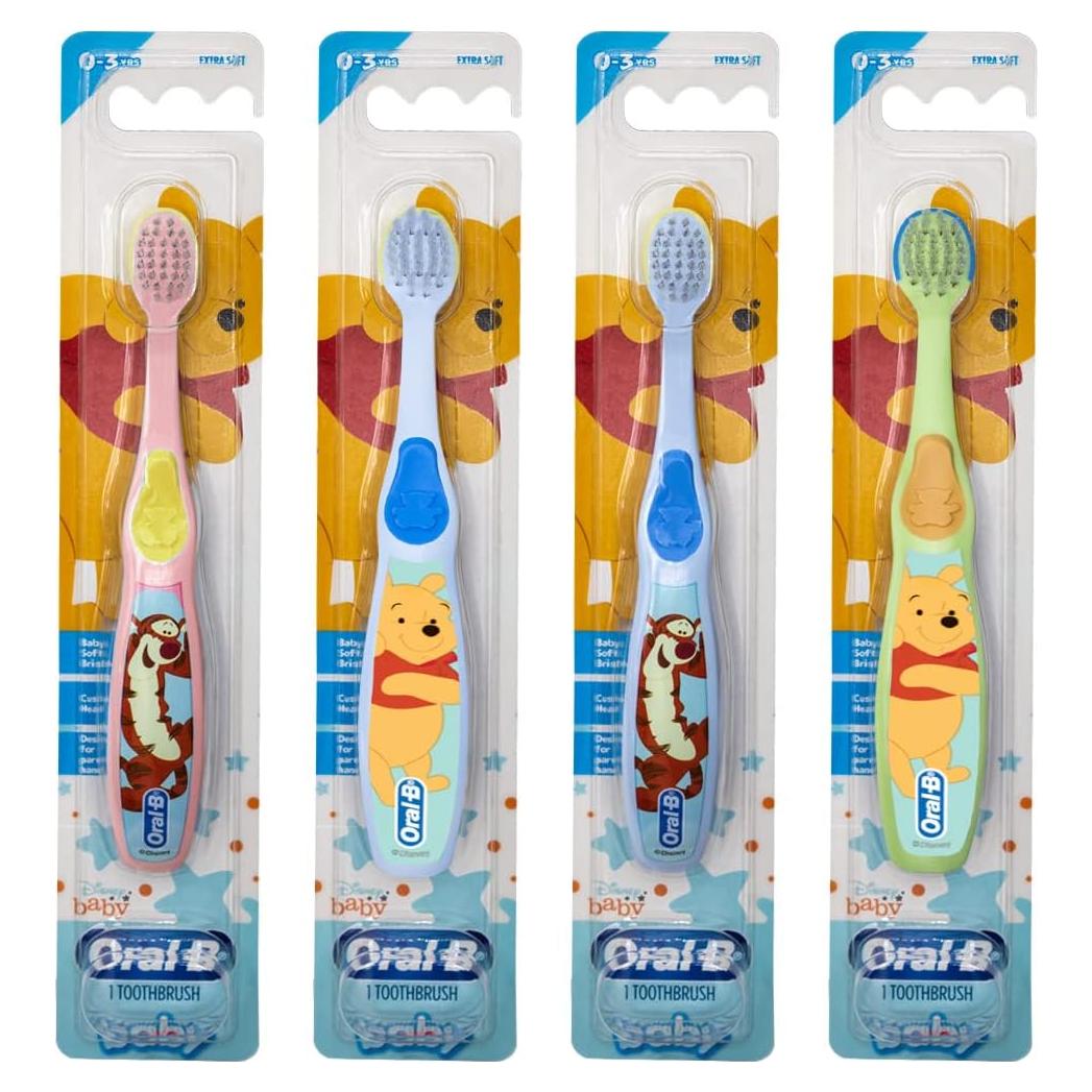 Cepillo de dientes manual Oral-B Baby Pooh 0-3 años, 4 unidades
