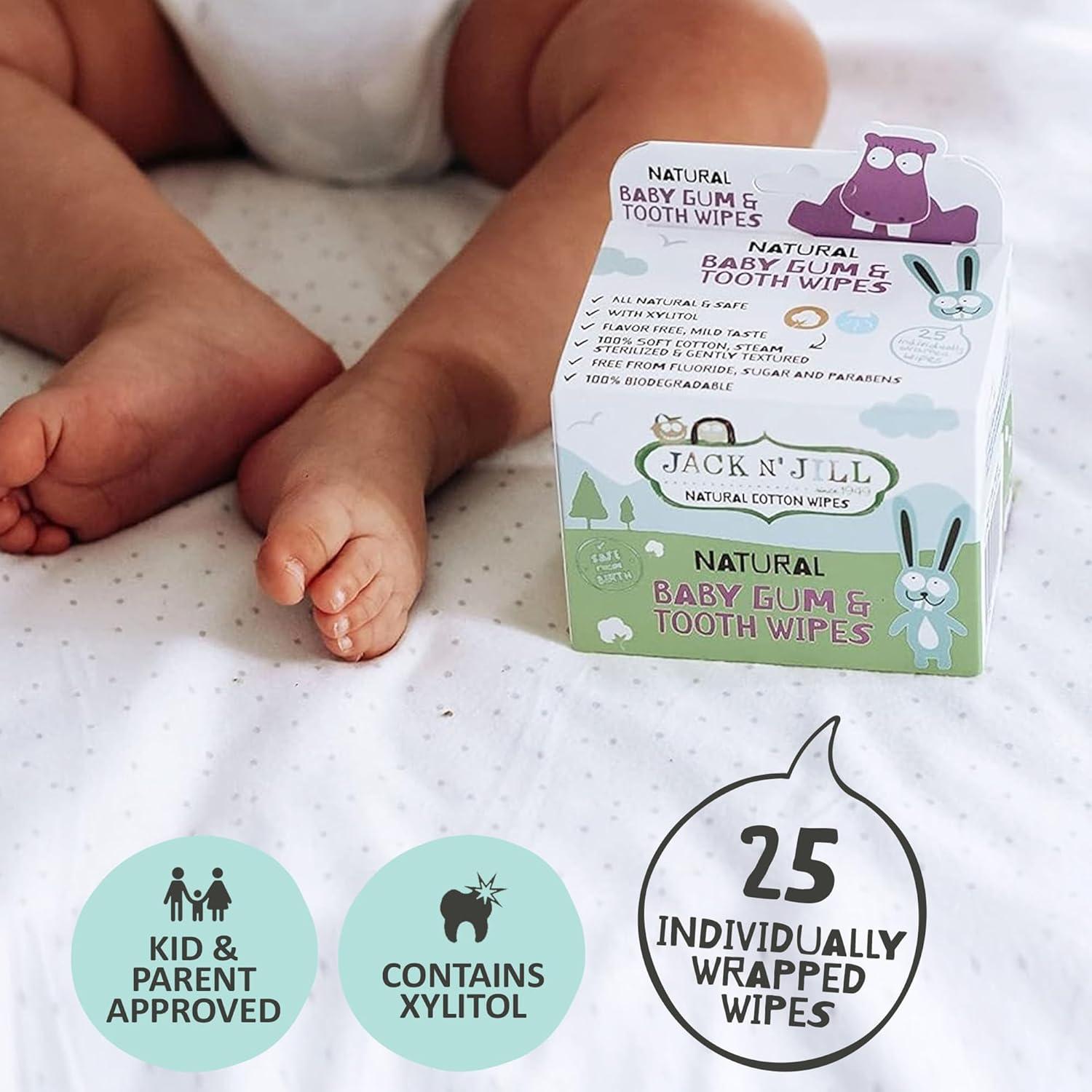 Toallitas Higiénicas para Encías y Dientes Jack N' Jill 25 Unidades