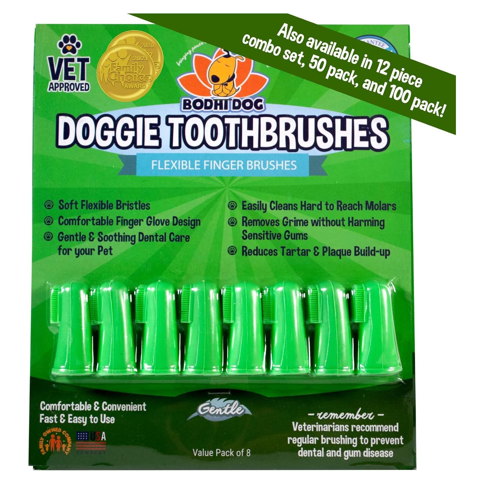 Cepillo de Dedo Bodhi Dog para Perros y Gatos - Suave y Eficaz