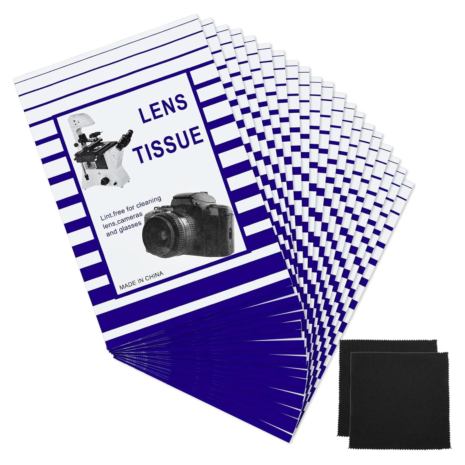 500 Hojas Papel Limpieza Lentes + 2 Paños Microfibra Outus