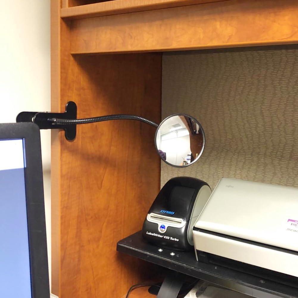 Espejo Convexo Acrílico Ampper 9.53 cm Clip On para Seguridad