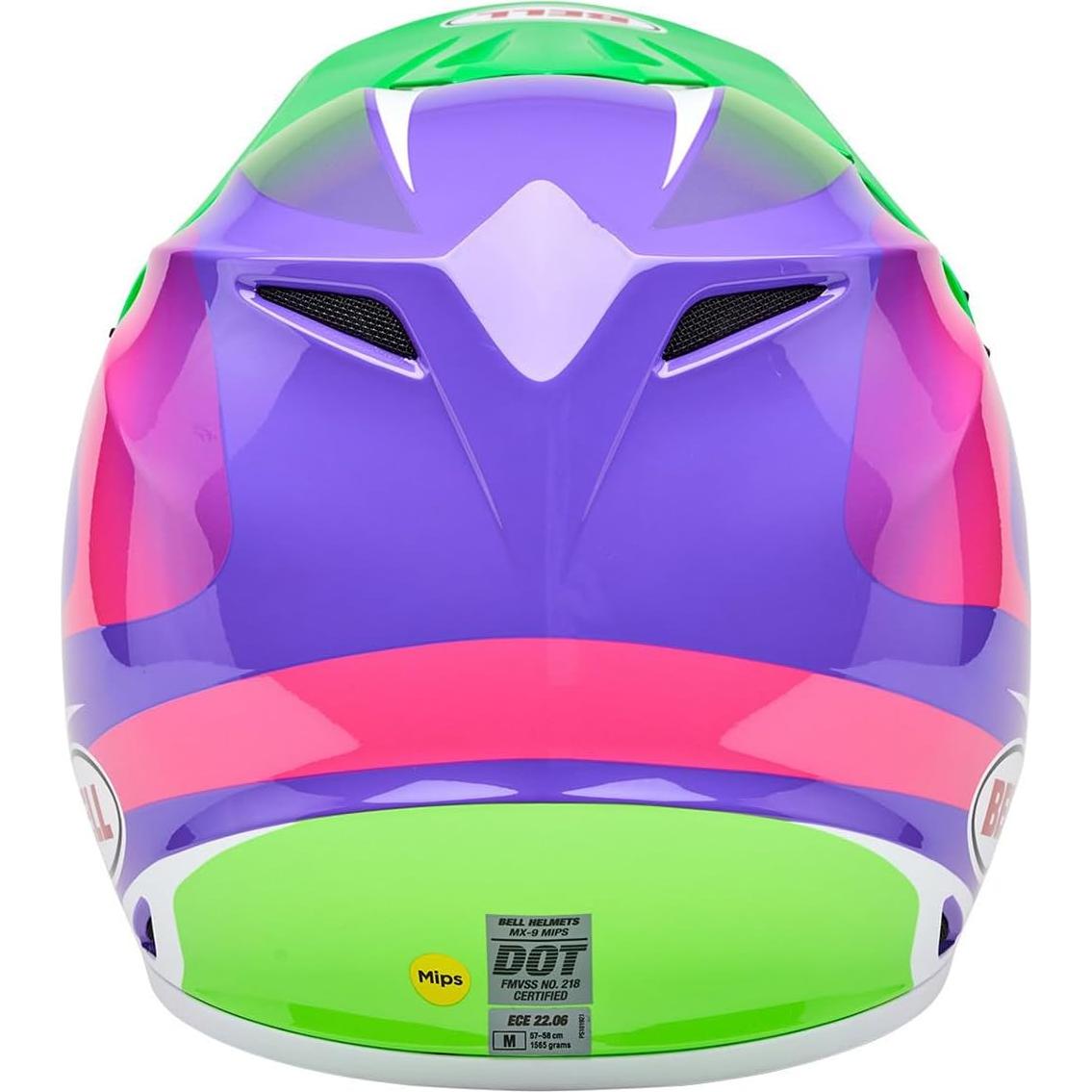 Casco de Motocross BELL MX-9 MIPS Verde Hi-viz Jackal