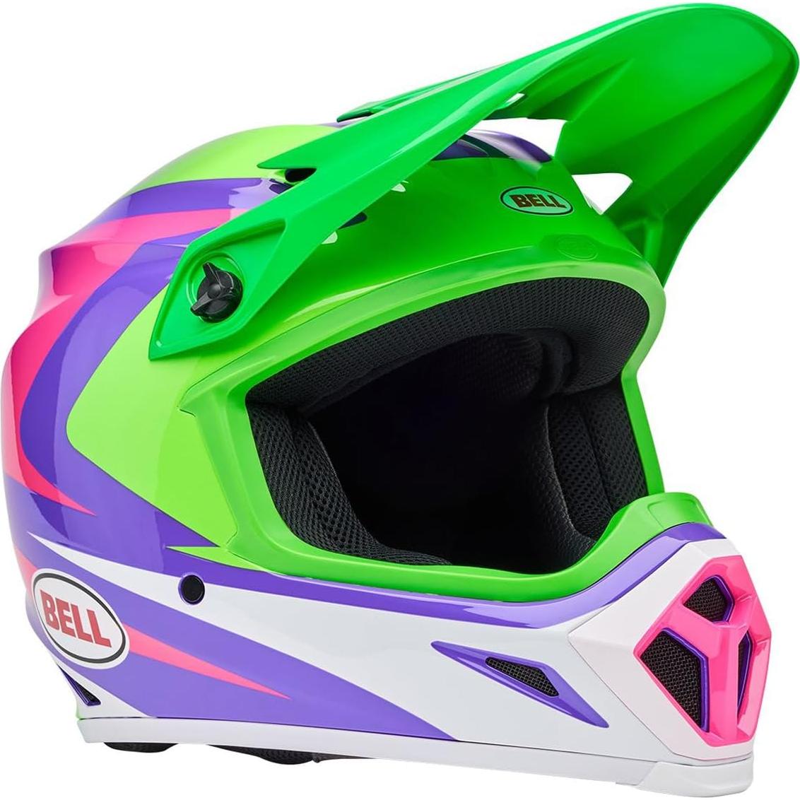 Casco de Motocross BELL MX-9 MIPS Verde Hi-viz Jackal