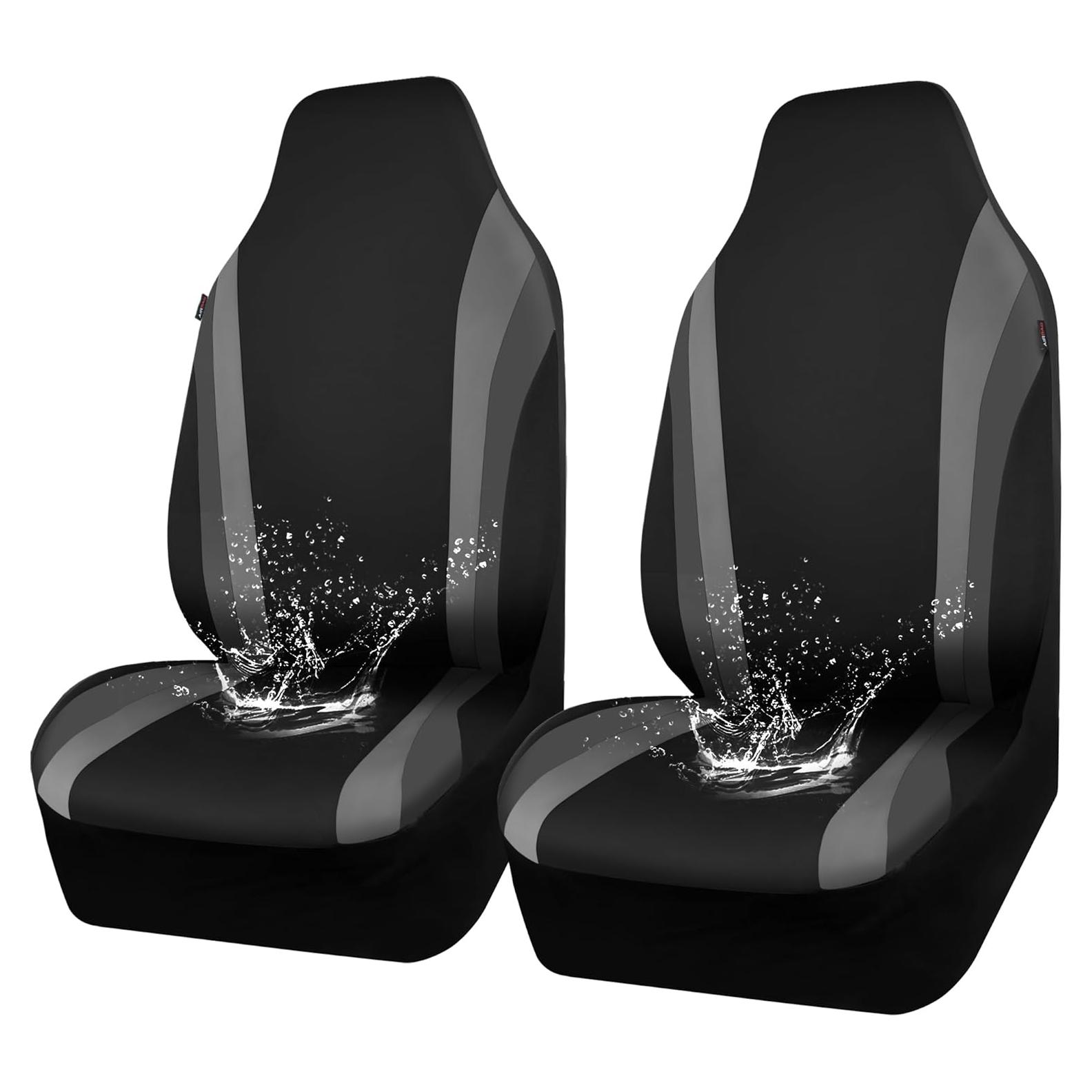 Fundas de Asiento de Coche CAR PASS Neopreno Impermeable Negro y Gris