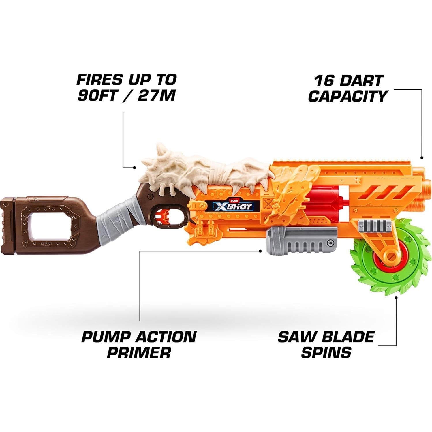 Bláster XSHOT Insanity HorrorFire Juicio Final con 16 Dardos