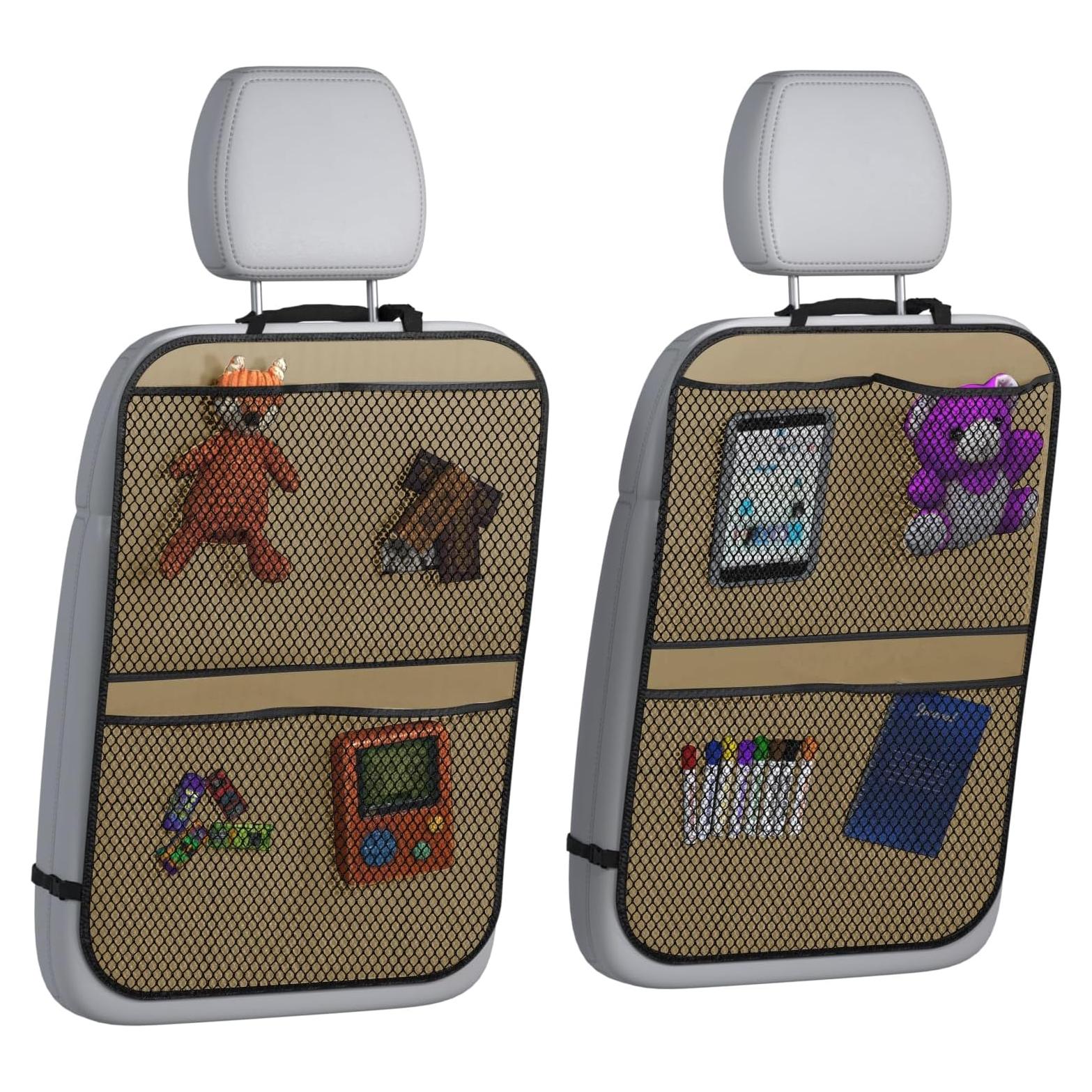 Cubierta de Asiento Trasero Lebogner Kick Mats Beige con 4 Bolsillos