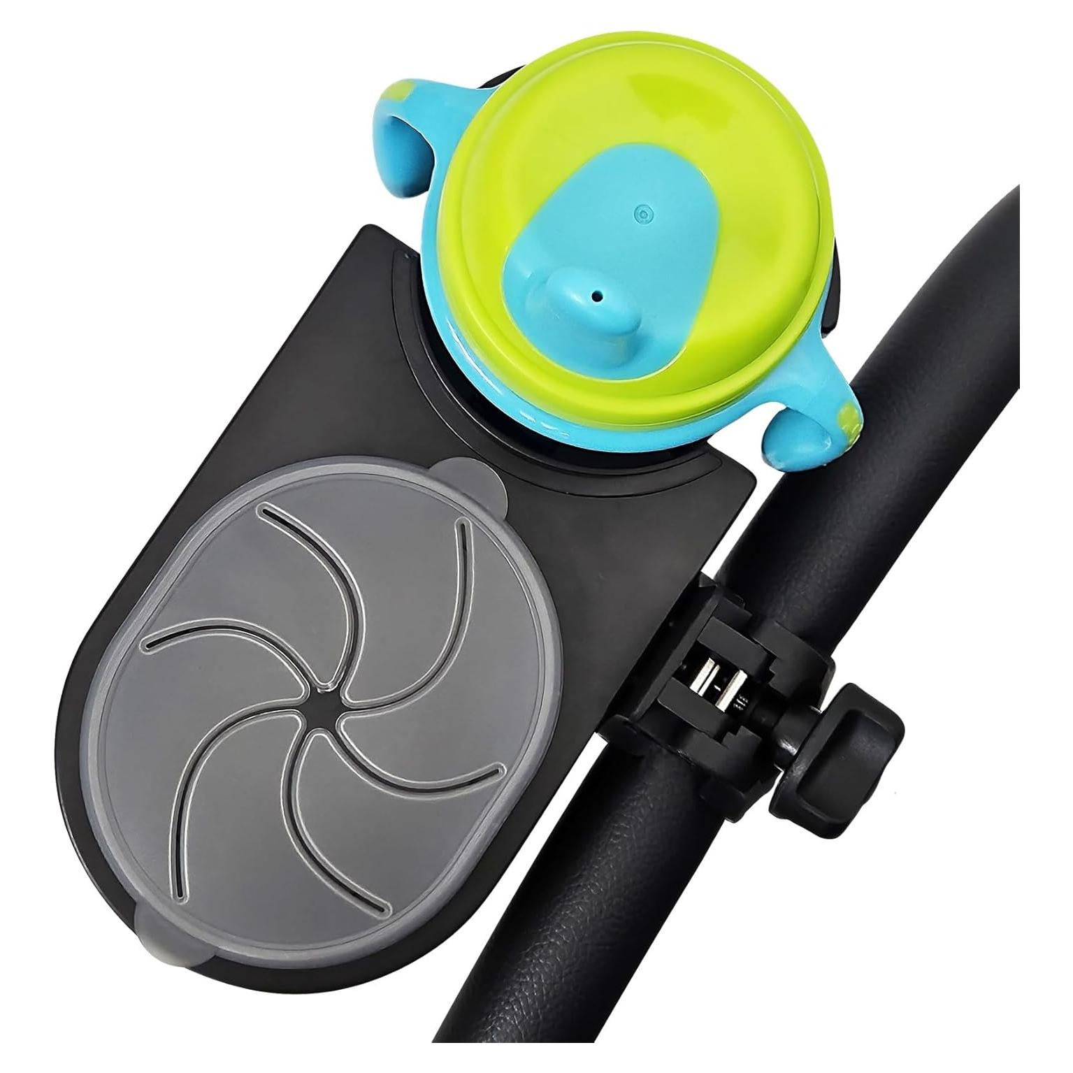 Bandeja de Snacks Universal liuliuby para Cochecito - Gris Claro