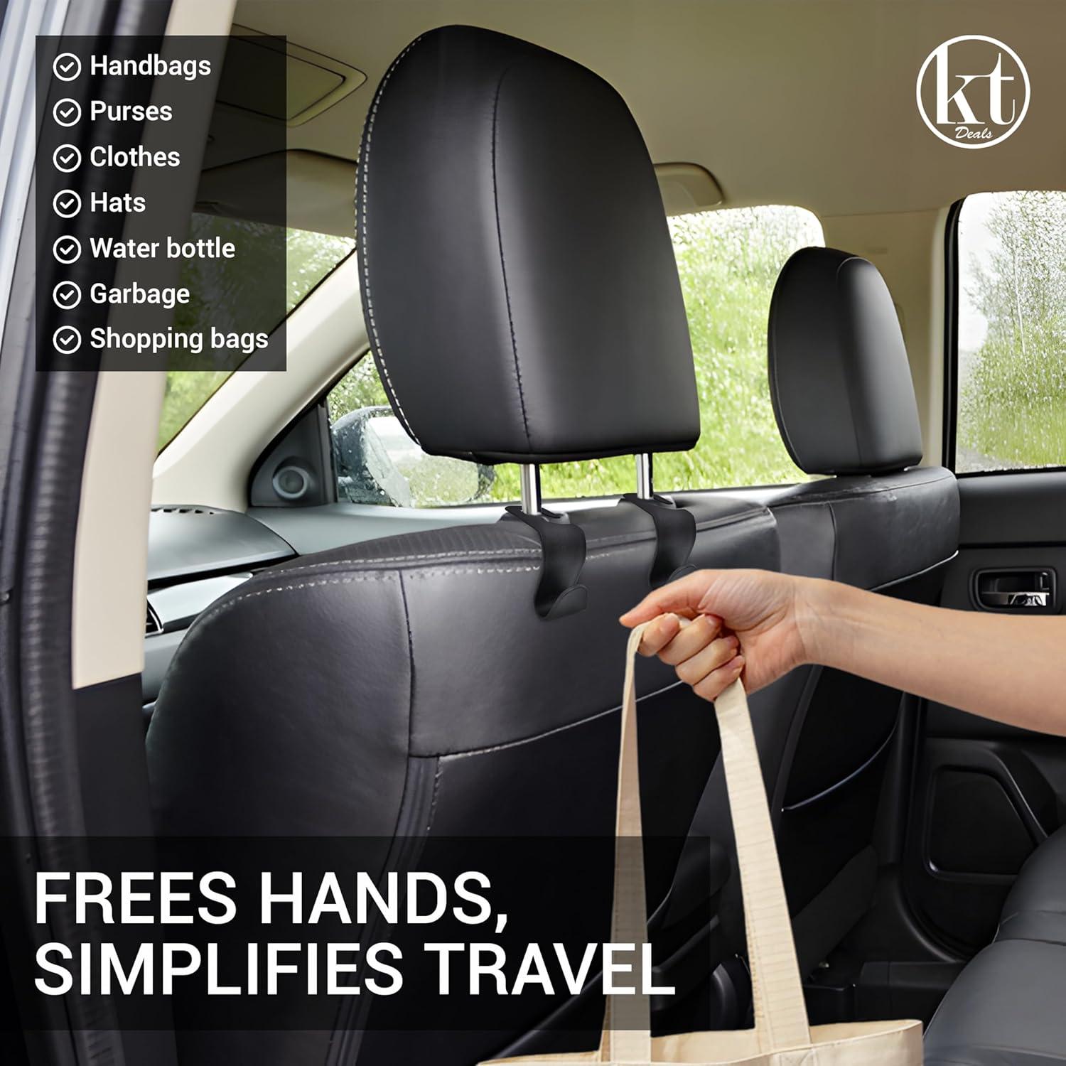 Ganchos de Reposacabezas Universales KT Deals - 4 Piezas