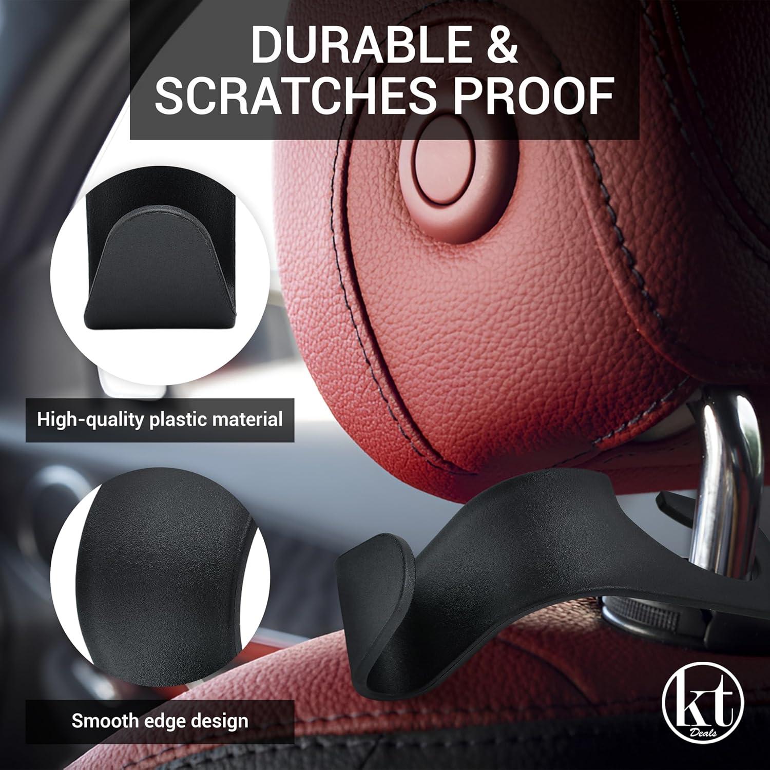 Ganchos de Reposacabezas Universales KT Deals - 4 Piezas