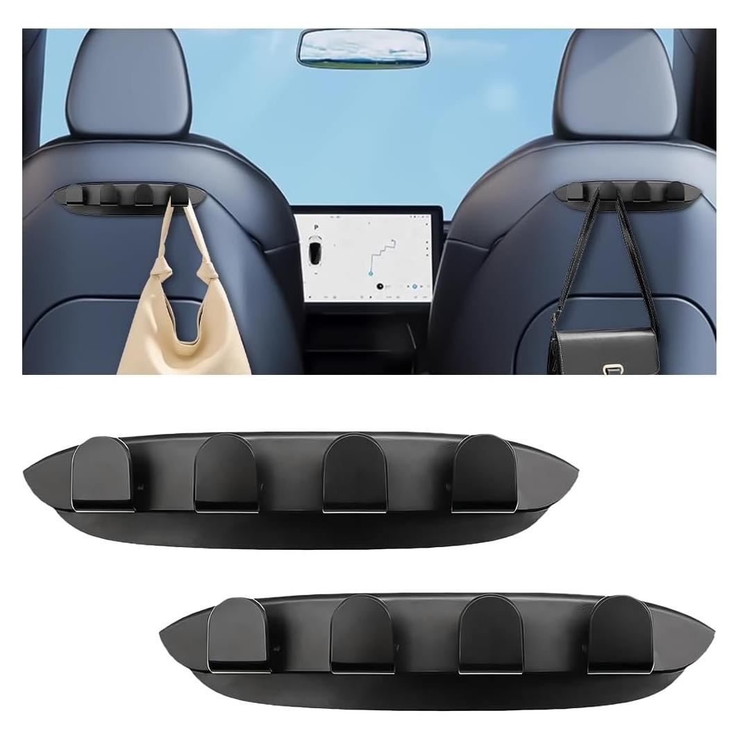 Ganchos para Respaldo de Asiento Zpana, 2 Piezas, Organizador Auto