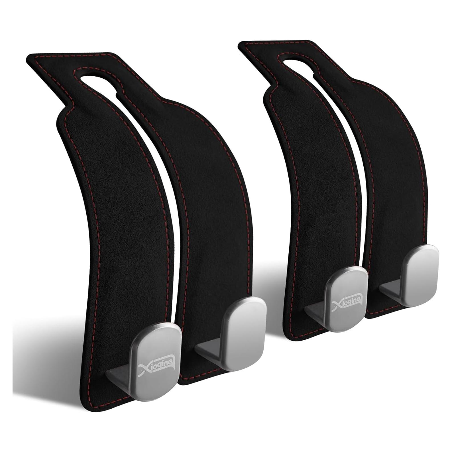 Ganchos para Reposacabezas de Coche XIOQINE - 2 Piezas Negro