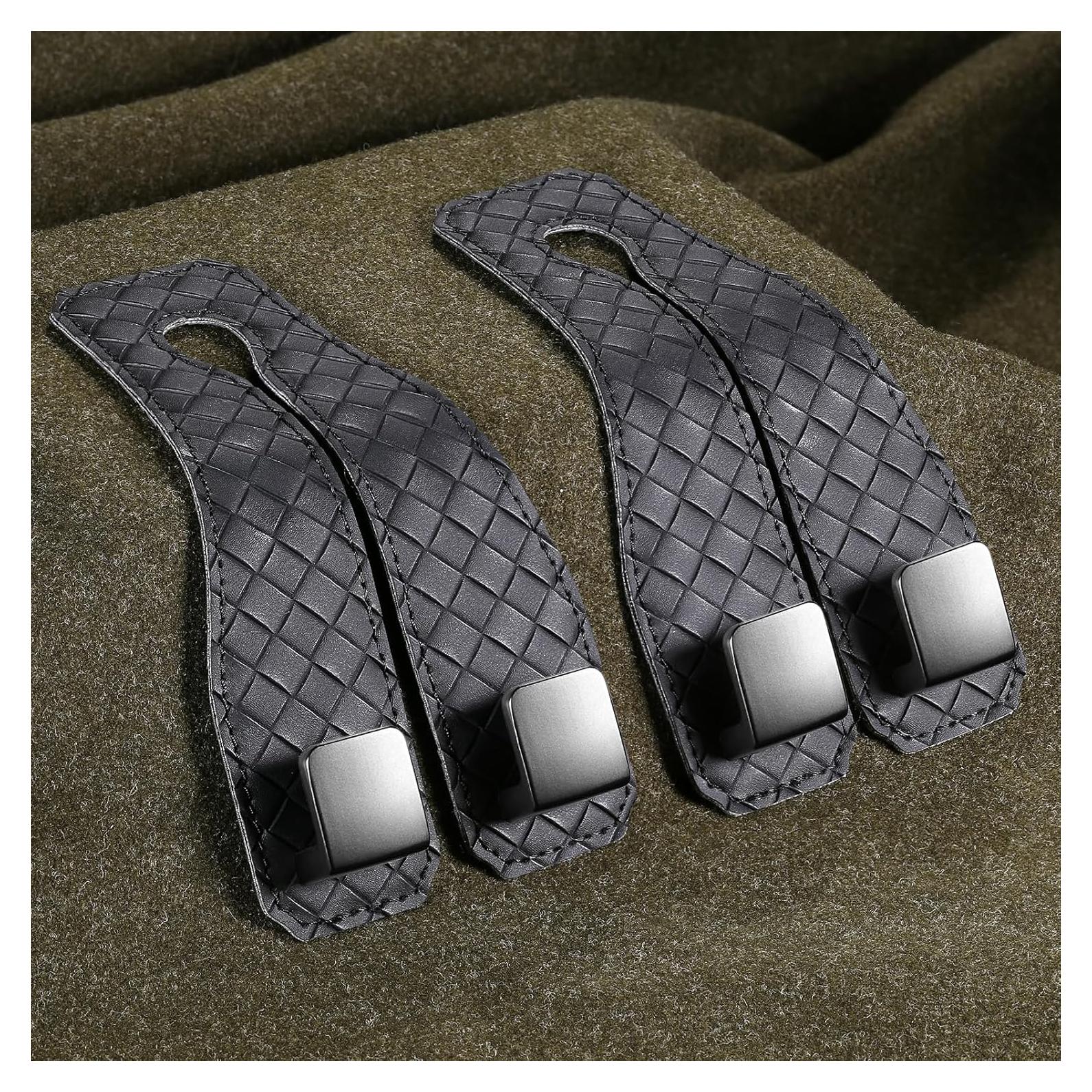 Ganchos para Reposacabezas de Coche Rirether - 2 Piezas, Negro