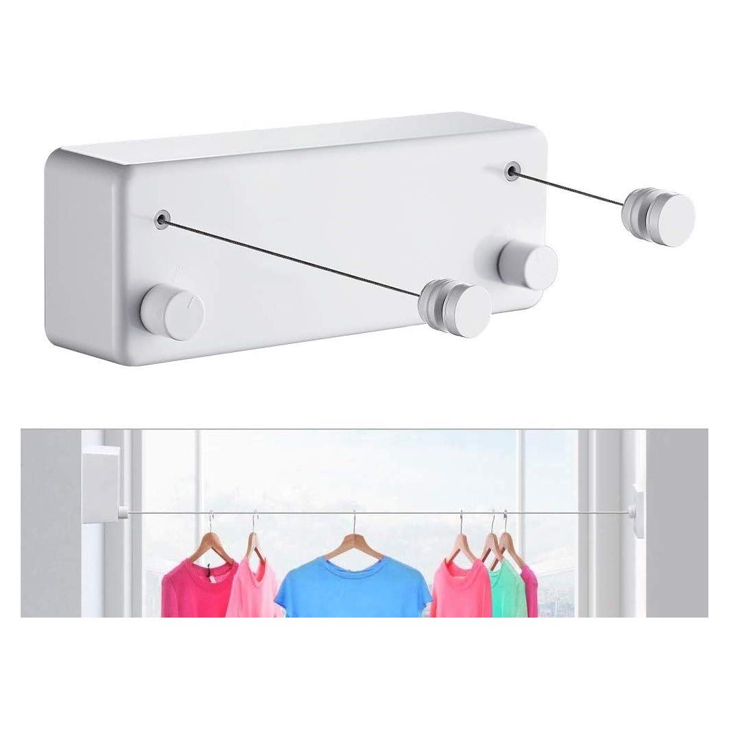 Cuerda de Ropa Retráctil JOOM 4.2m Doble para Secado Interior/Exterior