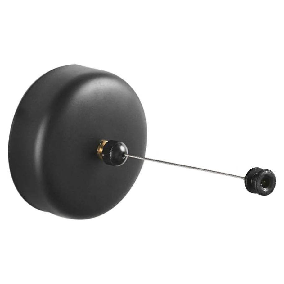 Cuerda Retráctil BESy Acero Inoxidable 2.8m Negro Redondo