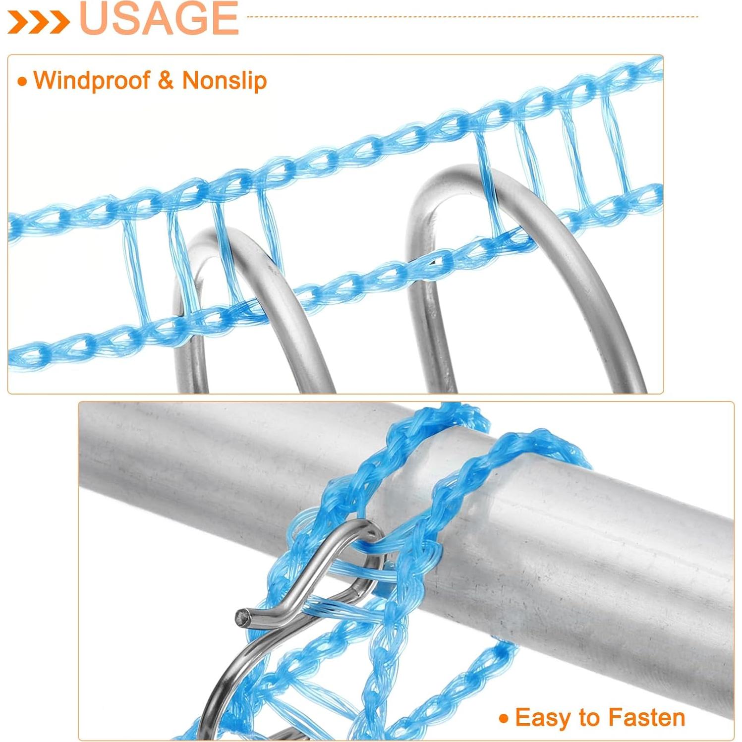 Cuerda de Ropa Portátil uxcell 8m Antideslizante Gris Oscuro