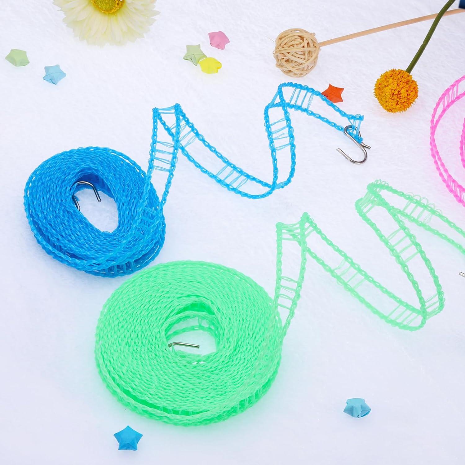 Cuerda de Ropa Portátil uxcell 8m Antideslizante Gris Oscuro