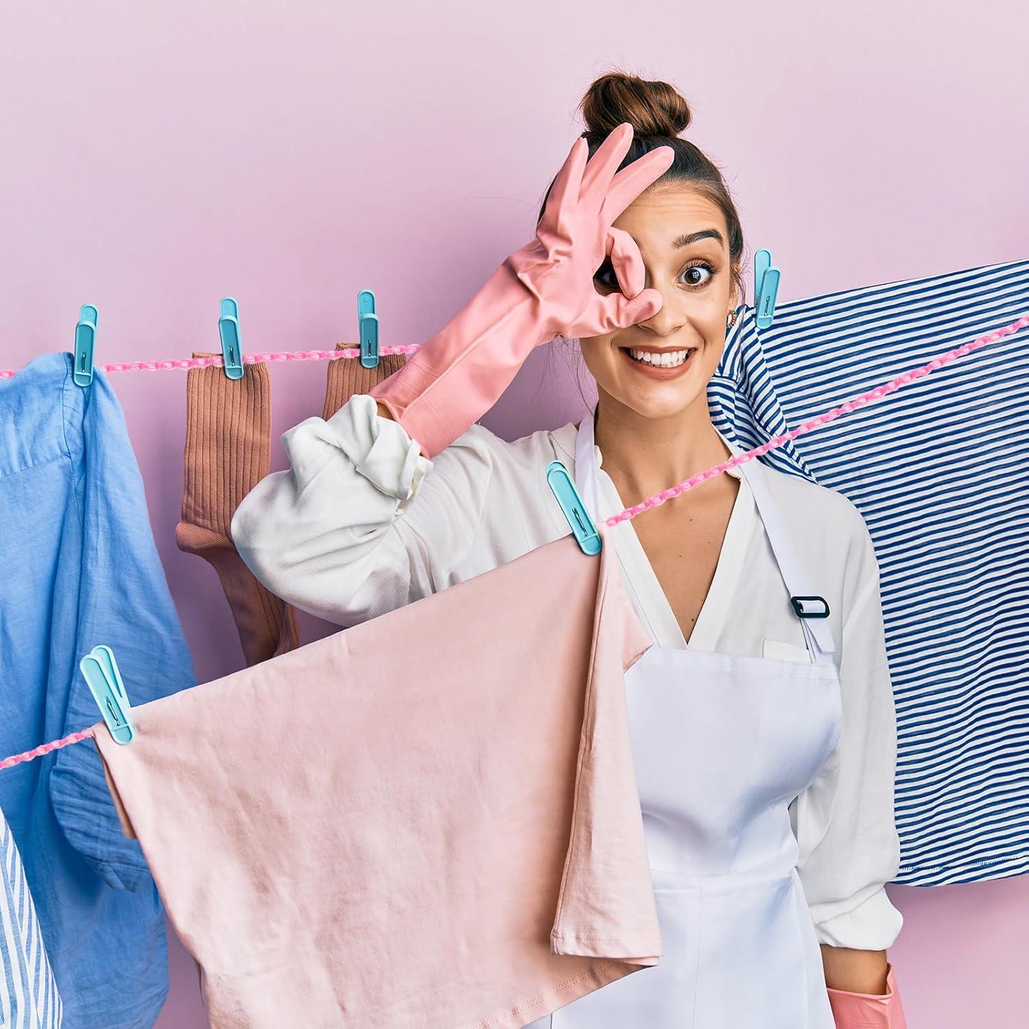 Cuerda de Ropa Portátil uxcell 8m Antideslizante Gris Oscuro