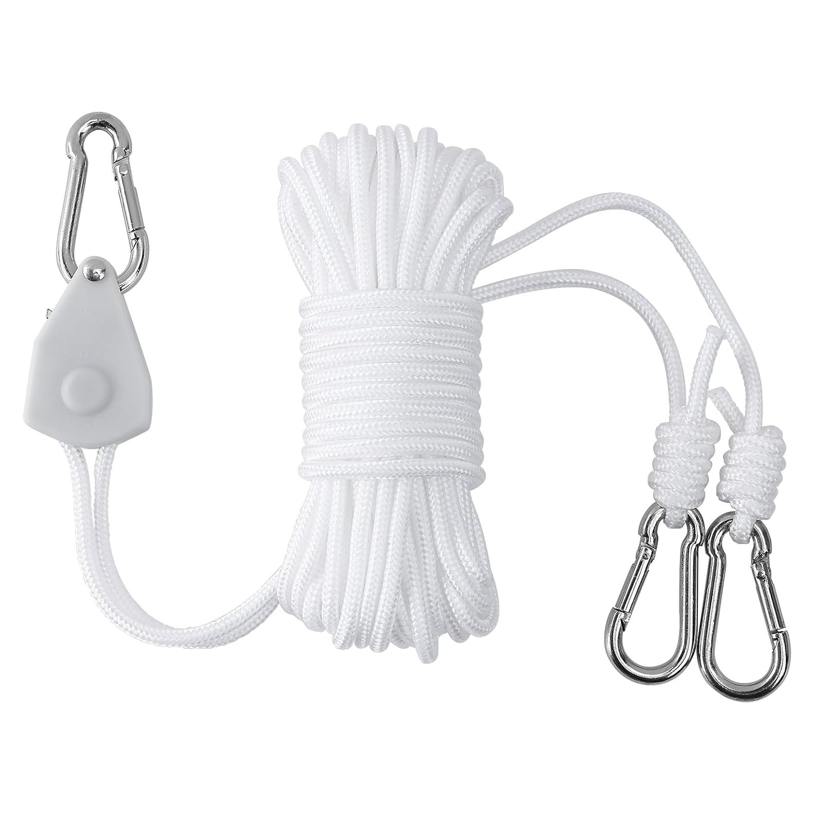 Cuerda de Ropa Retráctil YCZS 10 Metros Resistente para Camping