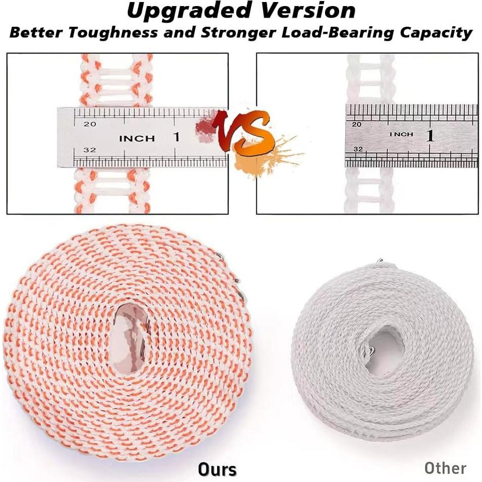 Cuerda de Tender Portátil Sarmyarc 5m Ajustable a Prueba de Viento