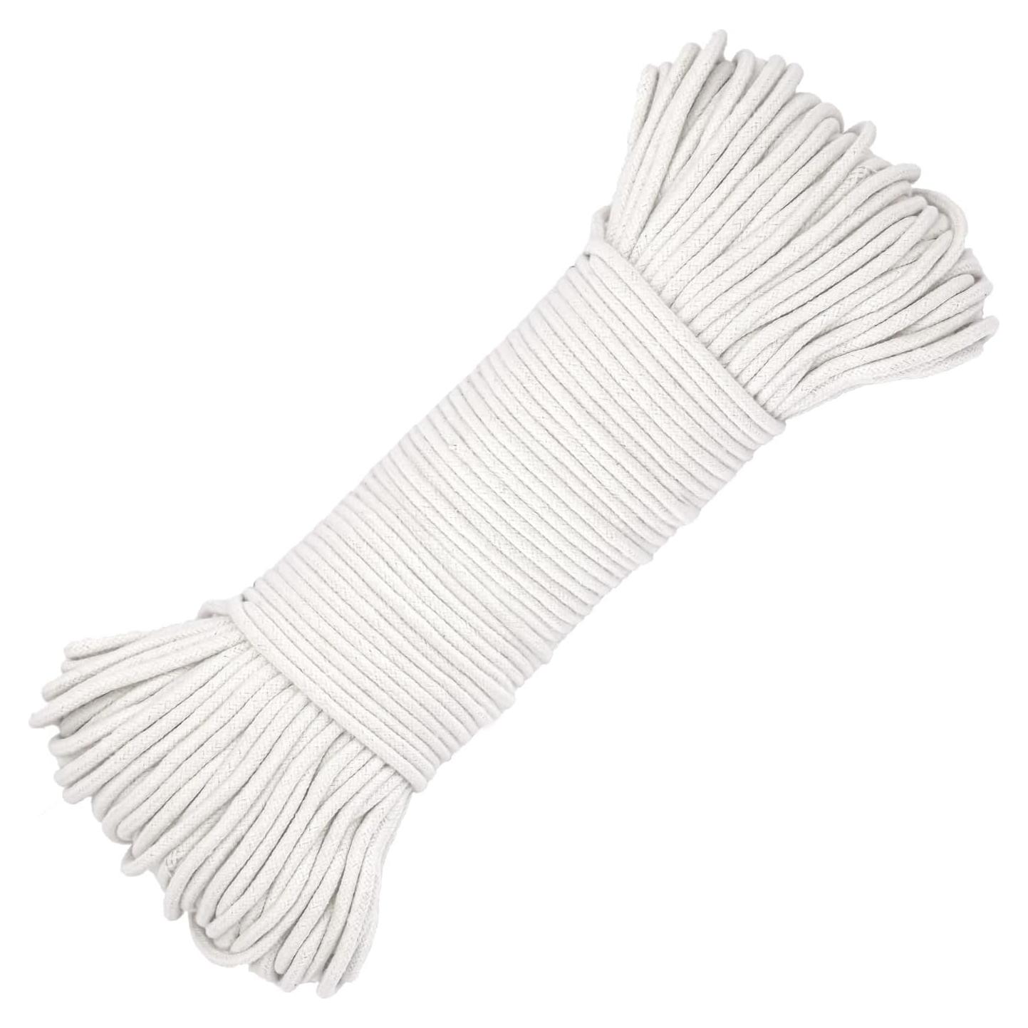 Cuerda de Ropa de Algodón IHDYPPEW 100 m 5.56 mm Uso Pesado