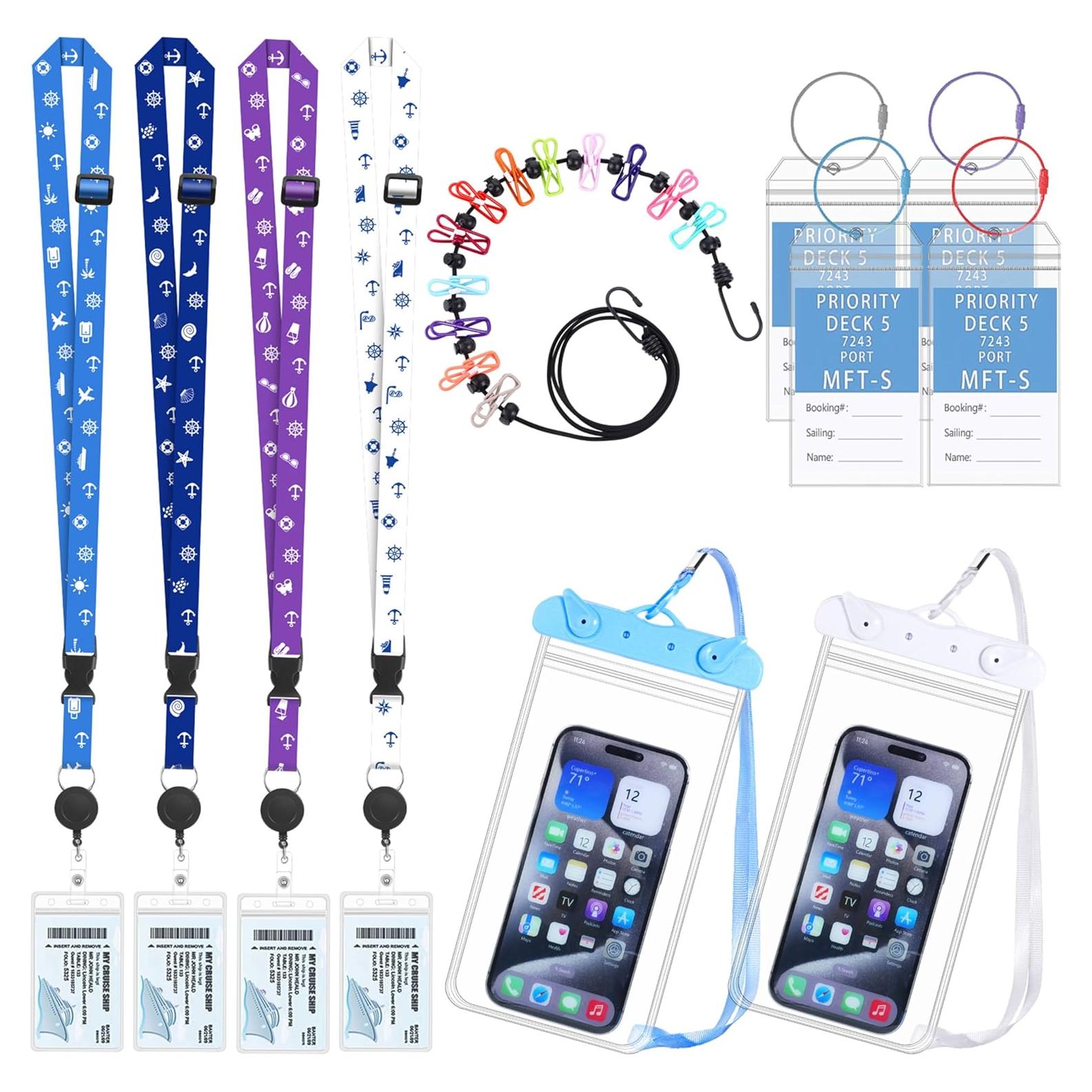 Set Esenciales de Crucero Prudiut 11 Pcs Accesorios Viaje