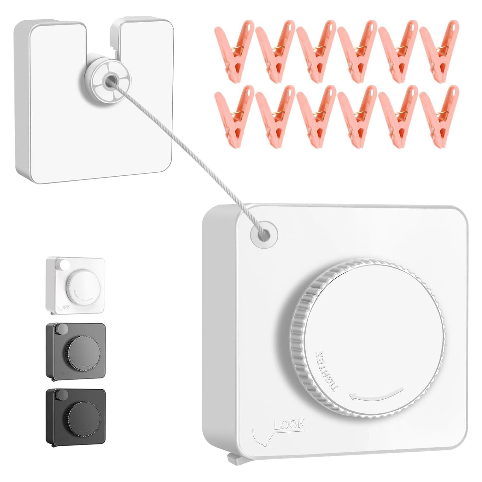 Tendedero Retráctil Antisag SIWUKEH 4.8m Interior Exterior